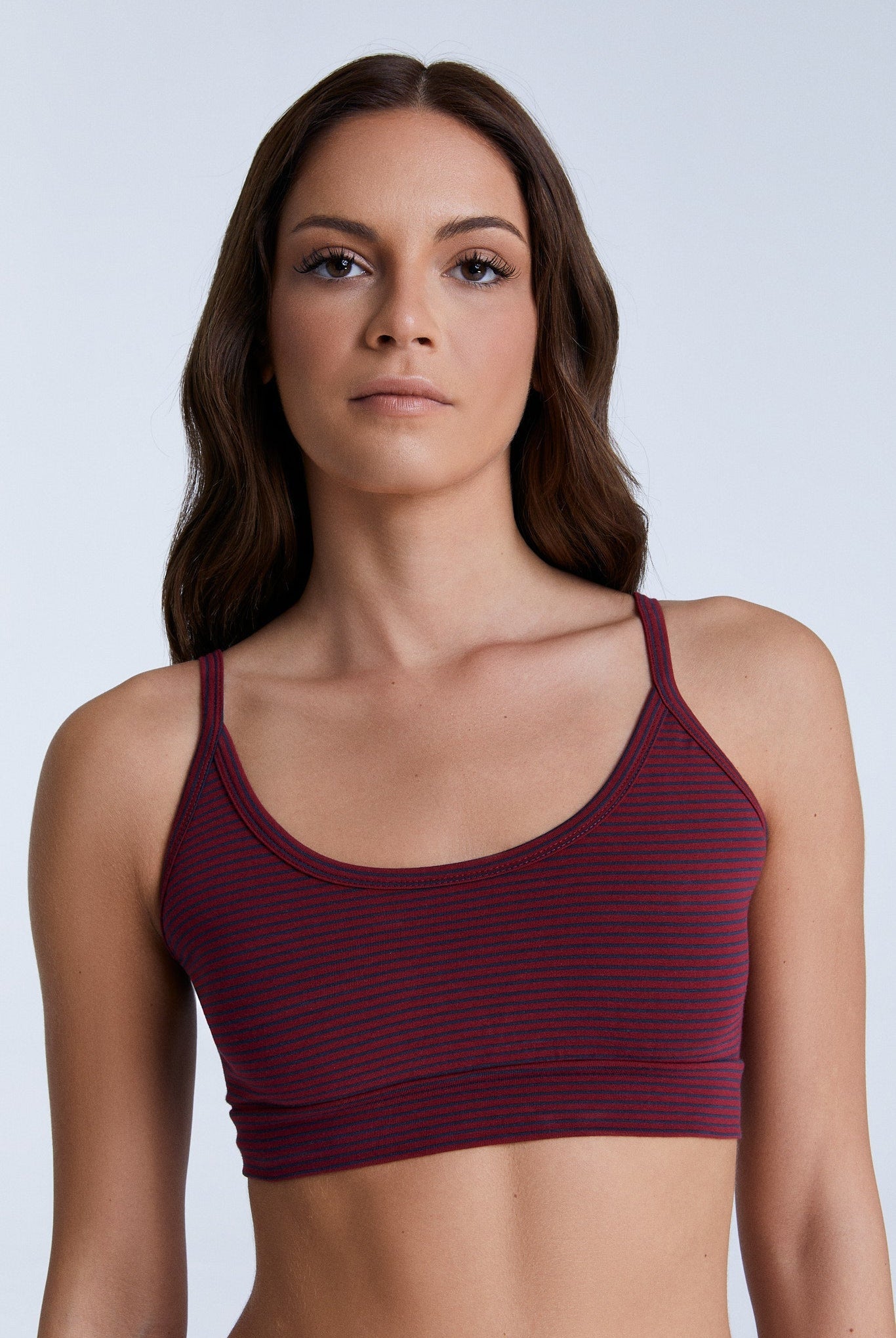 Tibetrot/Navy Gestreift