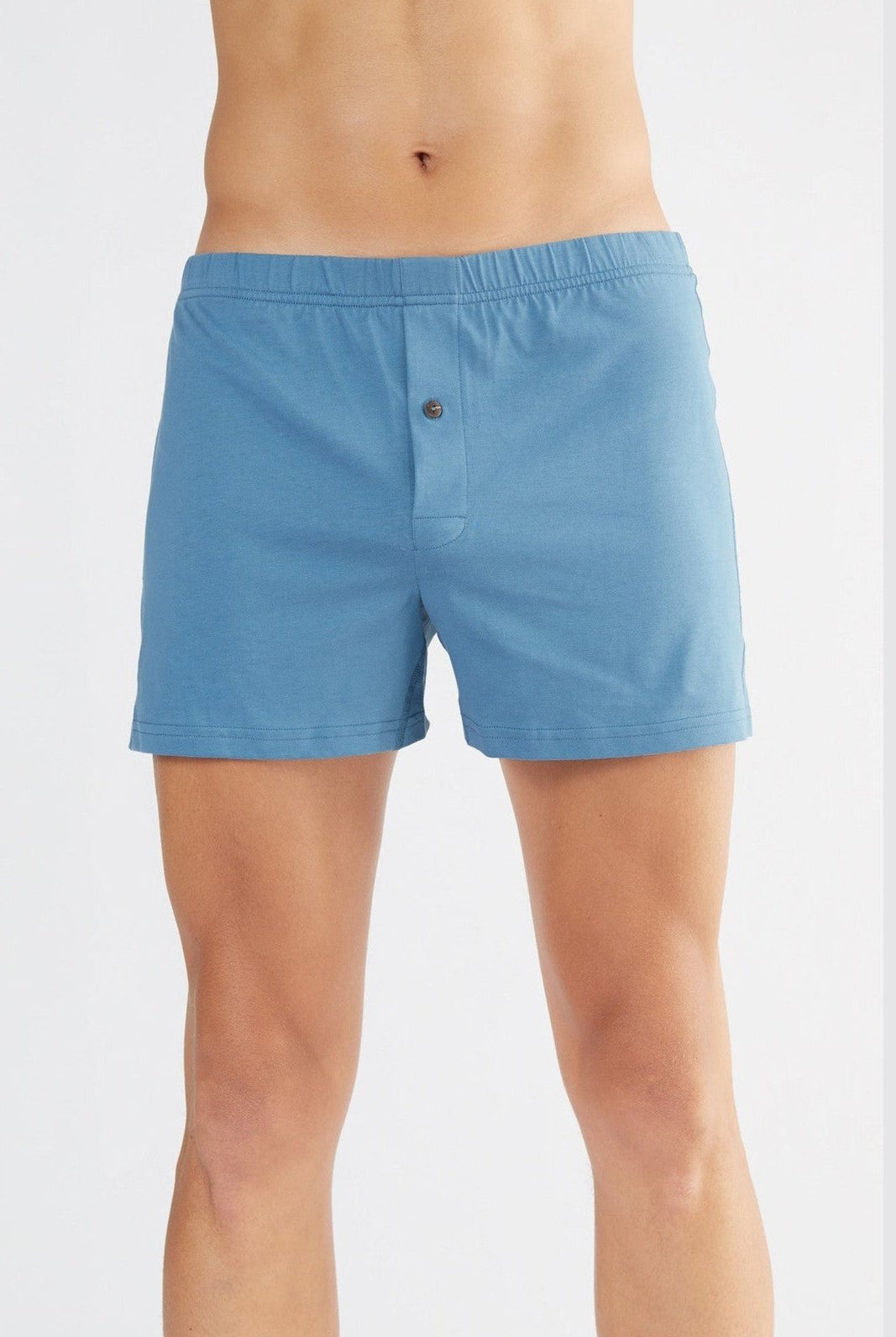 Bio-Baumwoll-Boxershorts mit Holzknopf - Evermind.eco