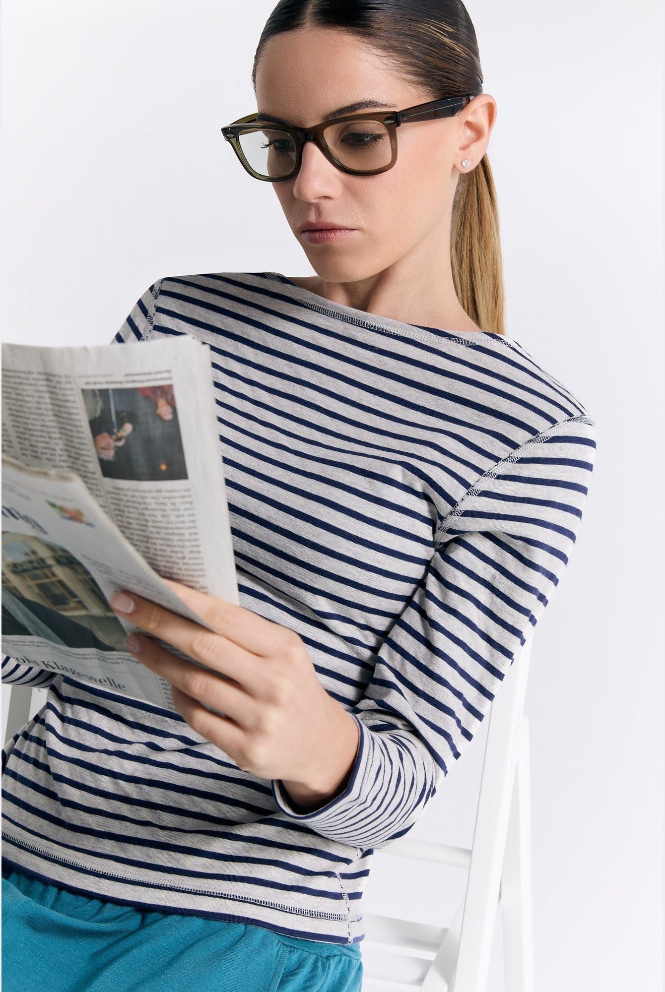 Bio-Baumwoll Damen Wendelangarmshirt - Evermind.eco
