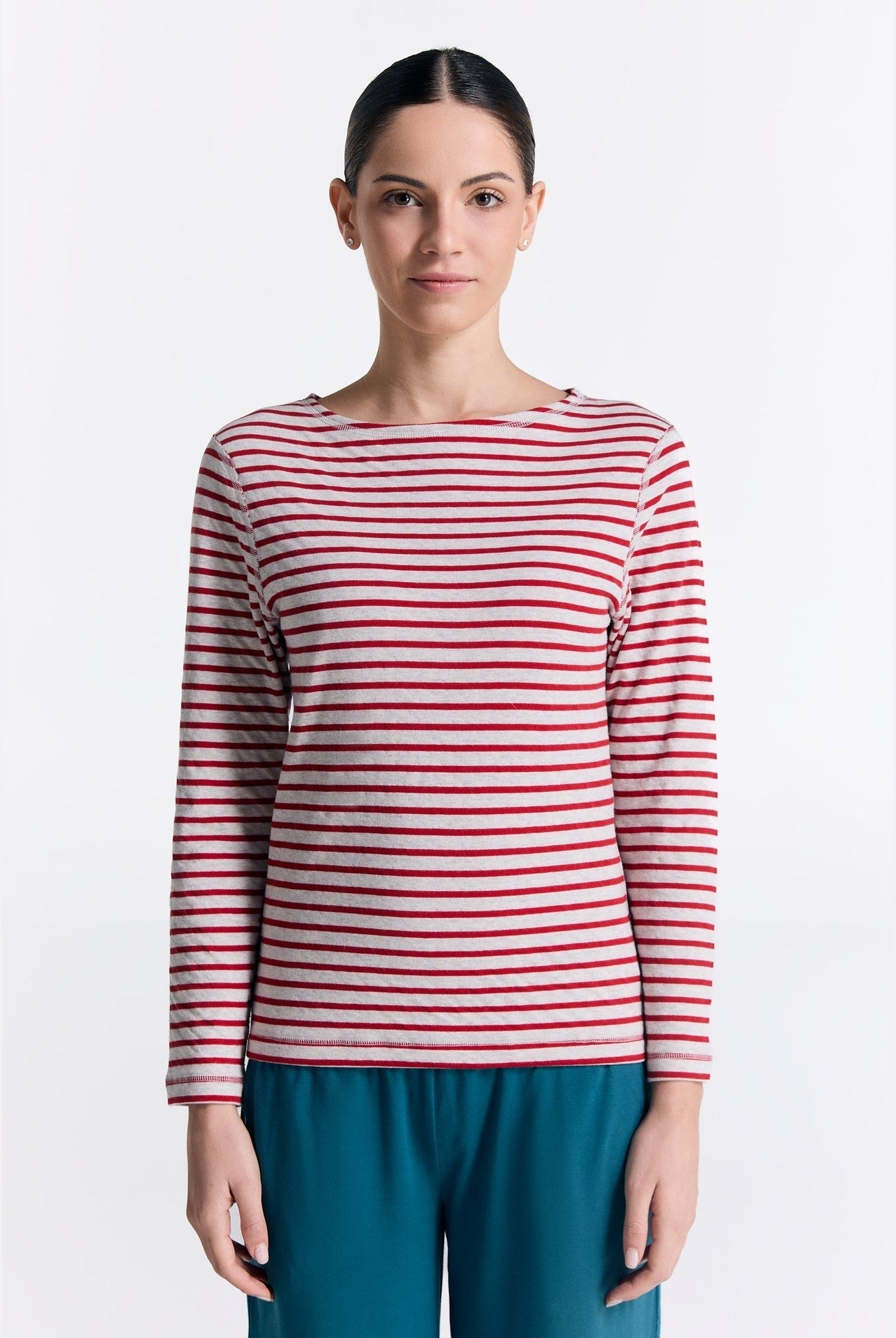Bio-Baumwoll Damen Wendelangarmshirt - Evermind.eco
