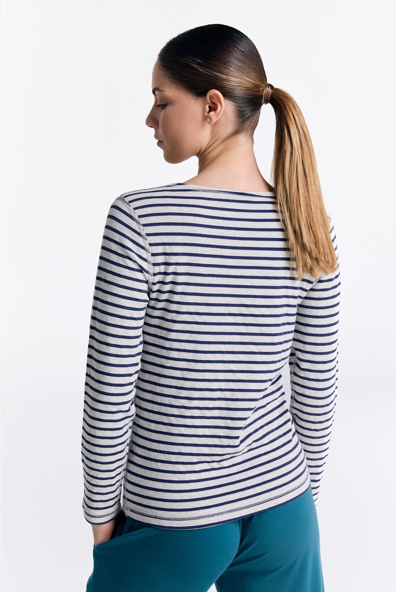 Bio-Baumwoll Damen Wendelangarmshirt - Evermind.eco