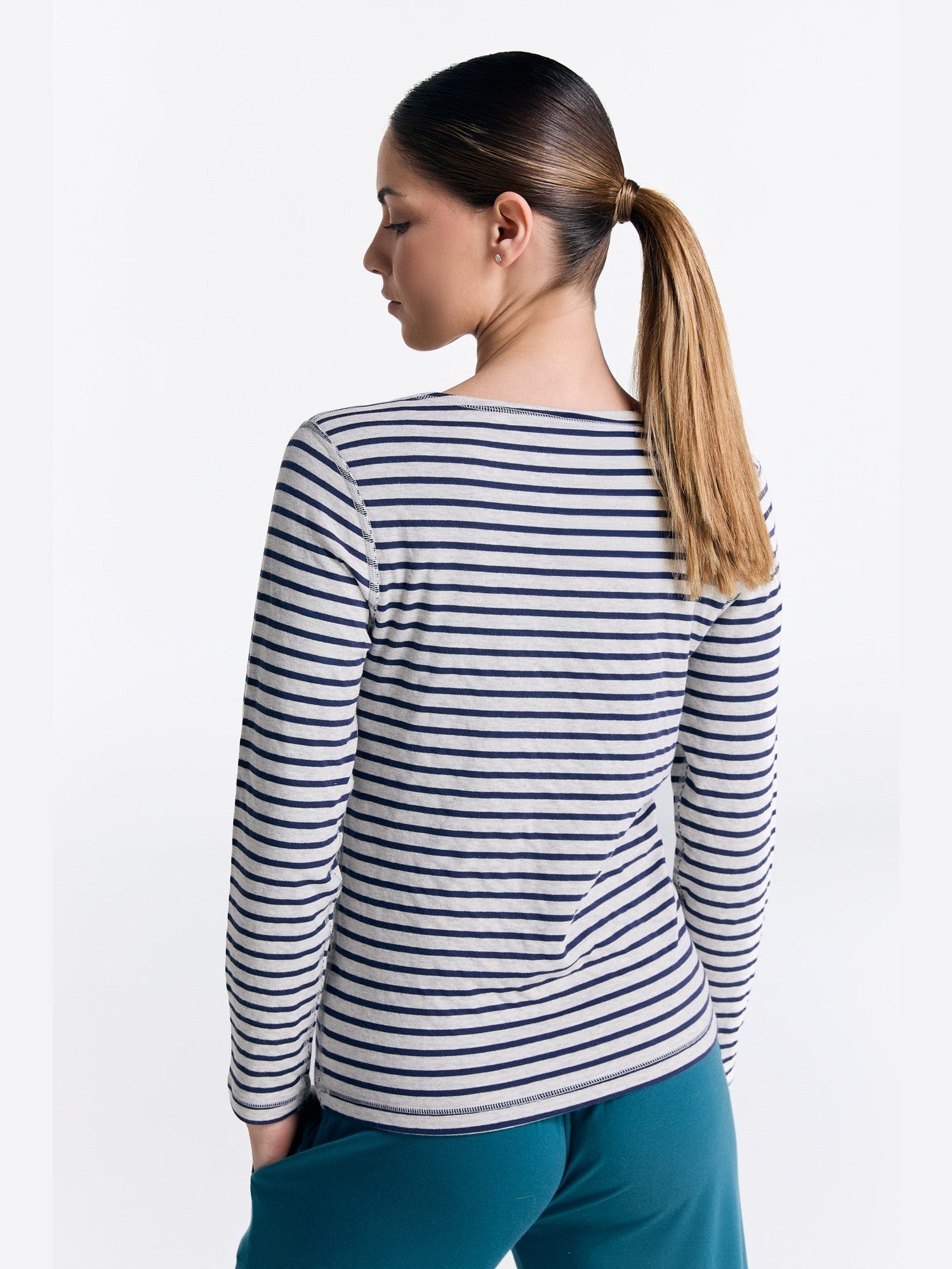 Bio-Baumwoll Damen Wendelangarmshirt - Evermind.eco