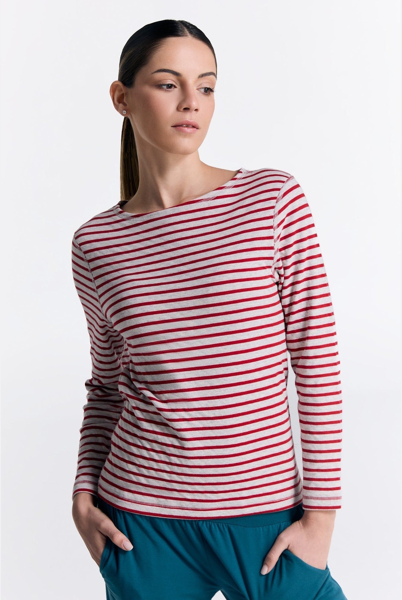 Bio-Baumwoll Damen Wendelangarmshirt - Evermind.eco