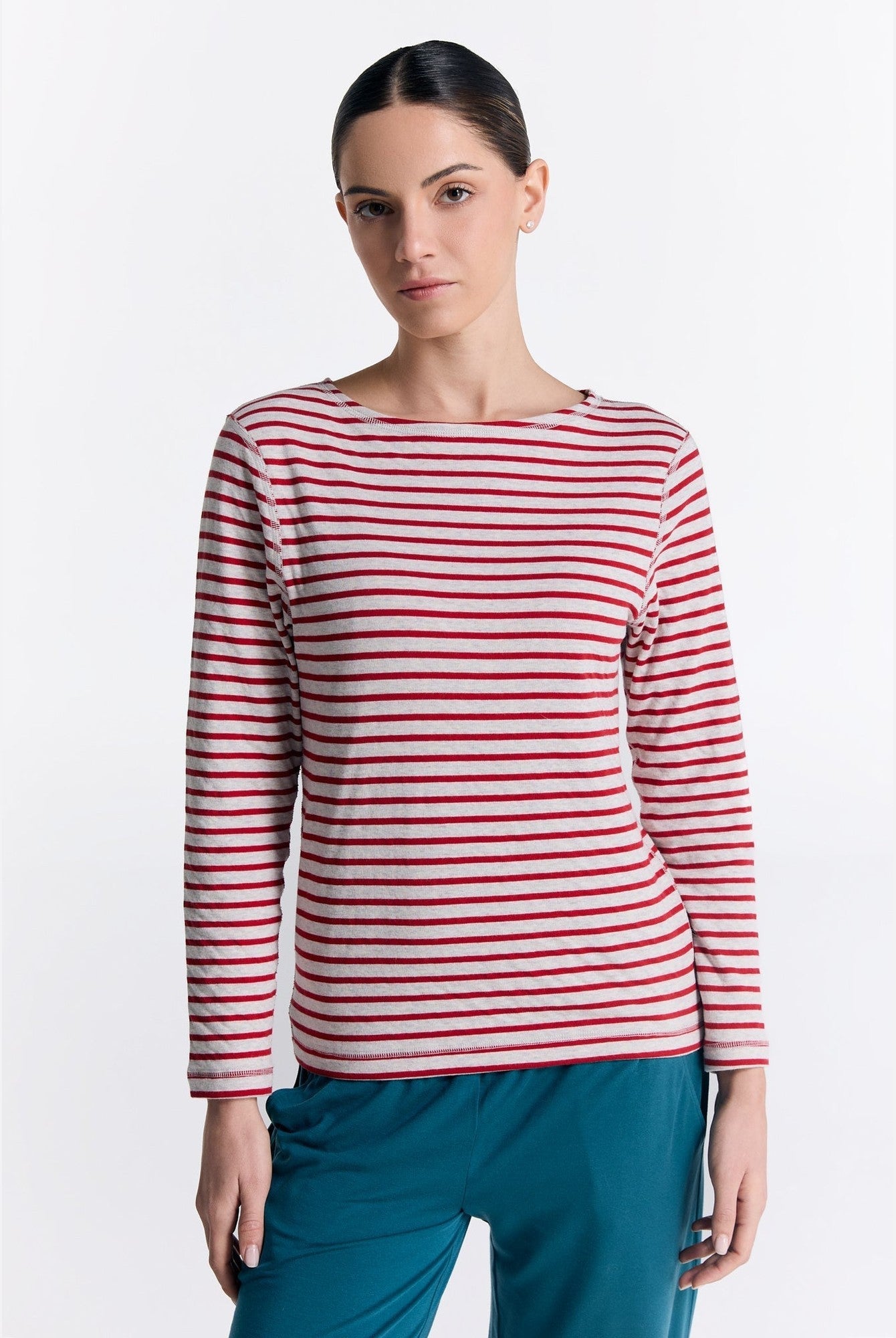 Bio-Baumwoll Damen Wendelangarmshirt - Evermind.eco