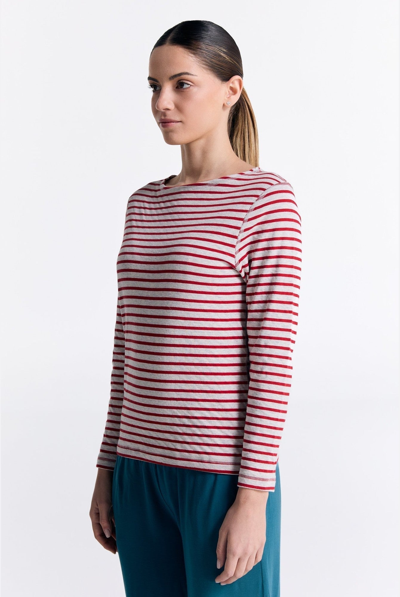 Bio-Baumwoll Damen Wendelangarmshirt - Evermind.eco