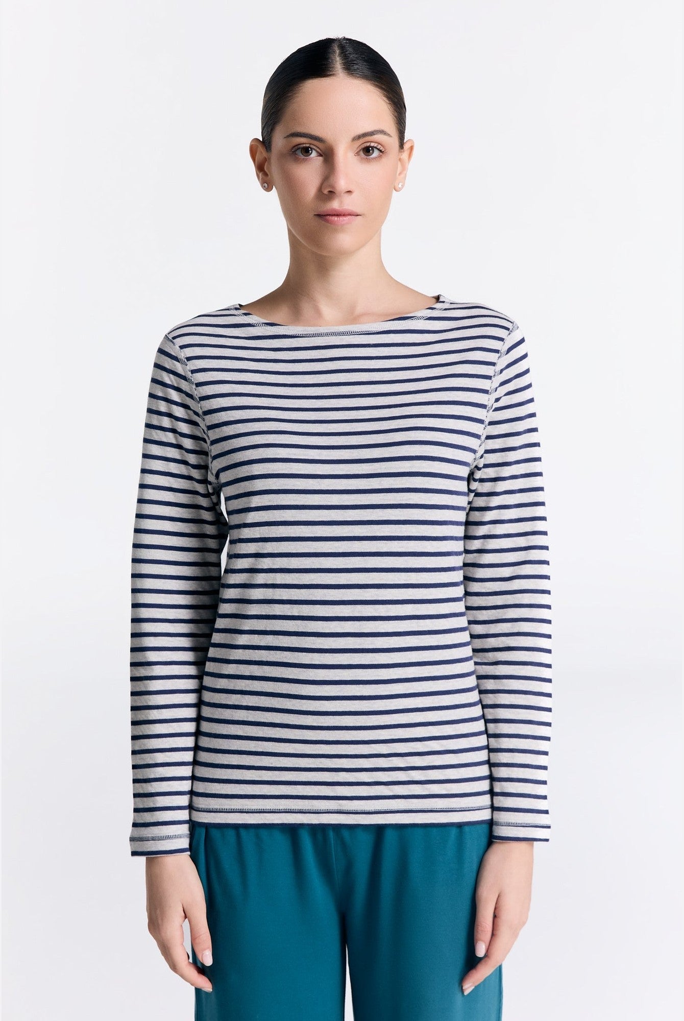 Bio-Baumwoll Damen Wendelangarmshirt - Evermind.eco