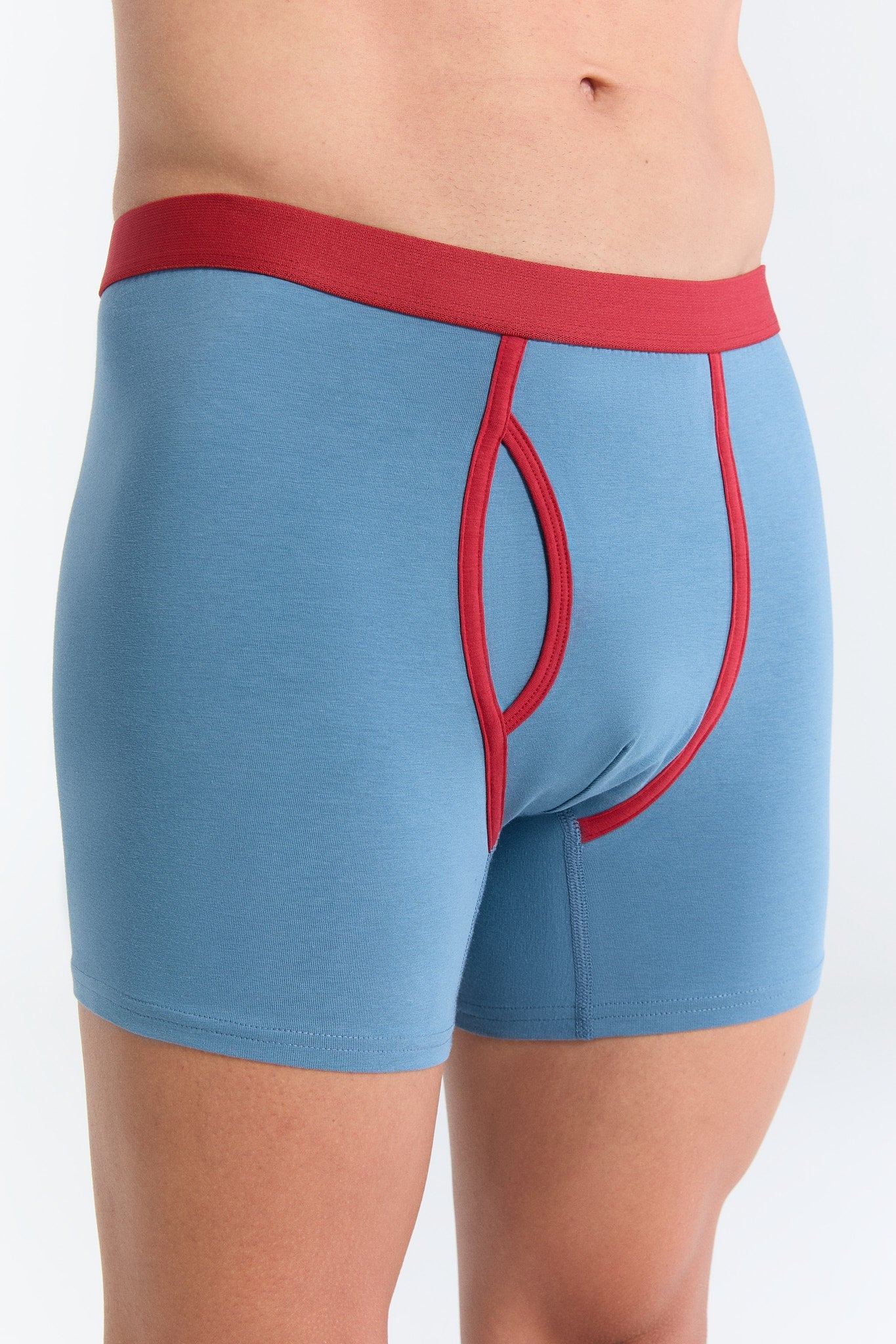 Bio-Baumwoll-Herren Boxershorts mit Eingriff - 3er Pack - Evermind.eco