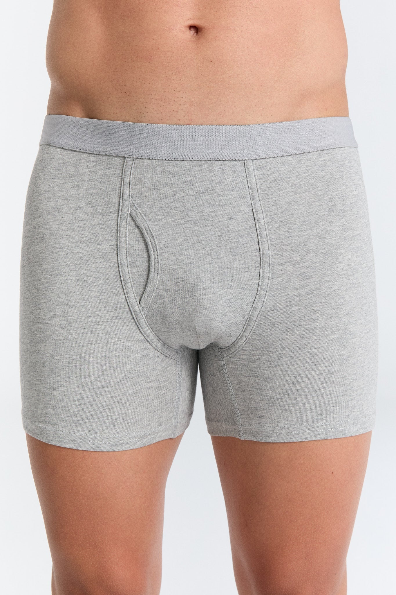 Bio-Baumwoll-Herren Boxershorts mit Eingriff - 3er Pack - Evermind.eco