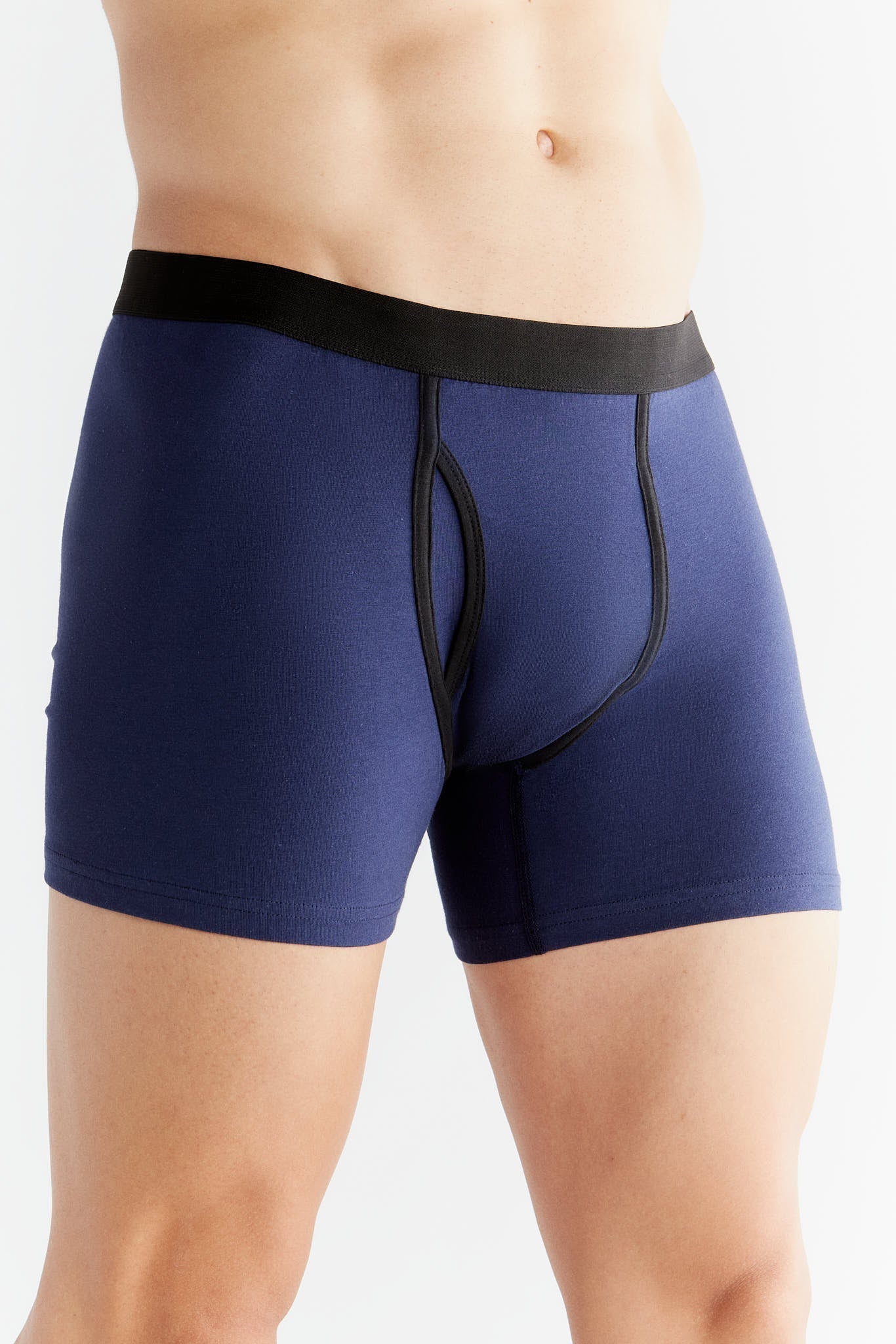 Bio-Baumwoll-Herren Boxershorts mit Eingriff - Evermind.eco