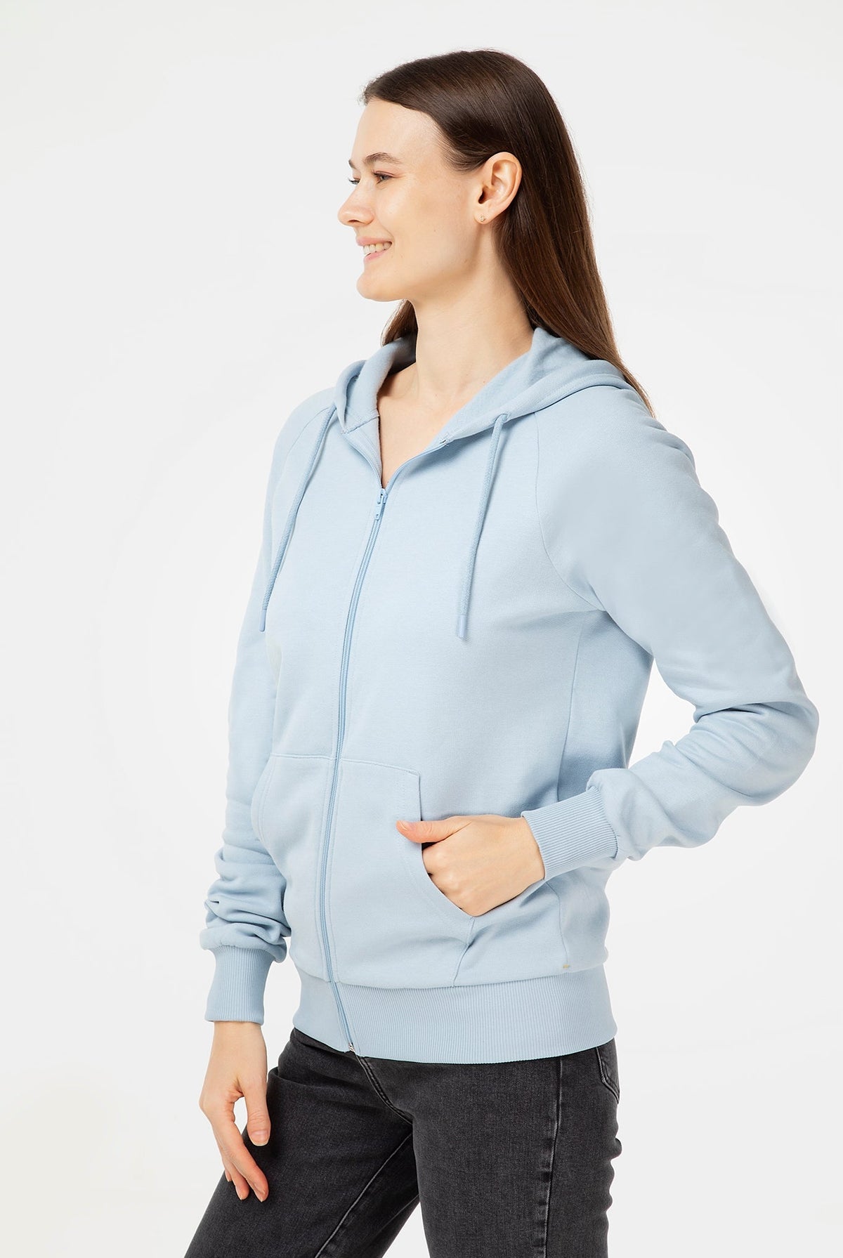 Bio-Baumwoll Kapuzenjacke Unisex - Evermind.eco