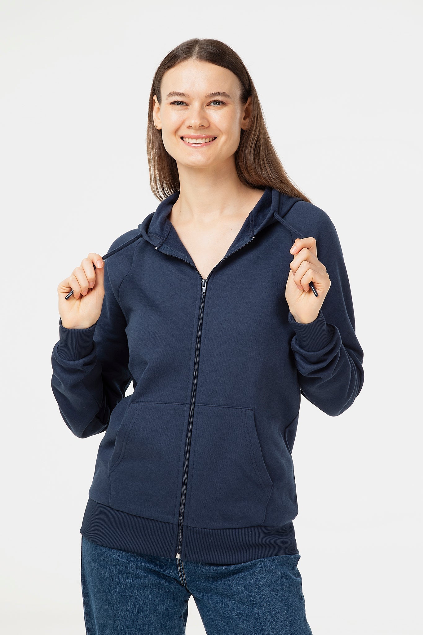 Bio-Baumwoll Kapuzenjacke Unisex - Evermind.eco