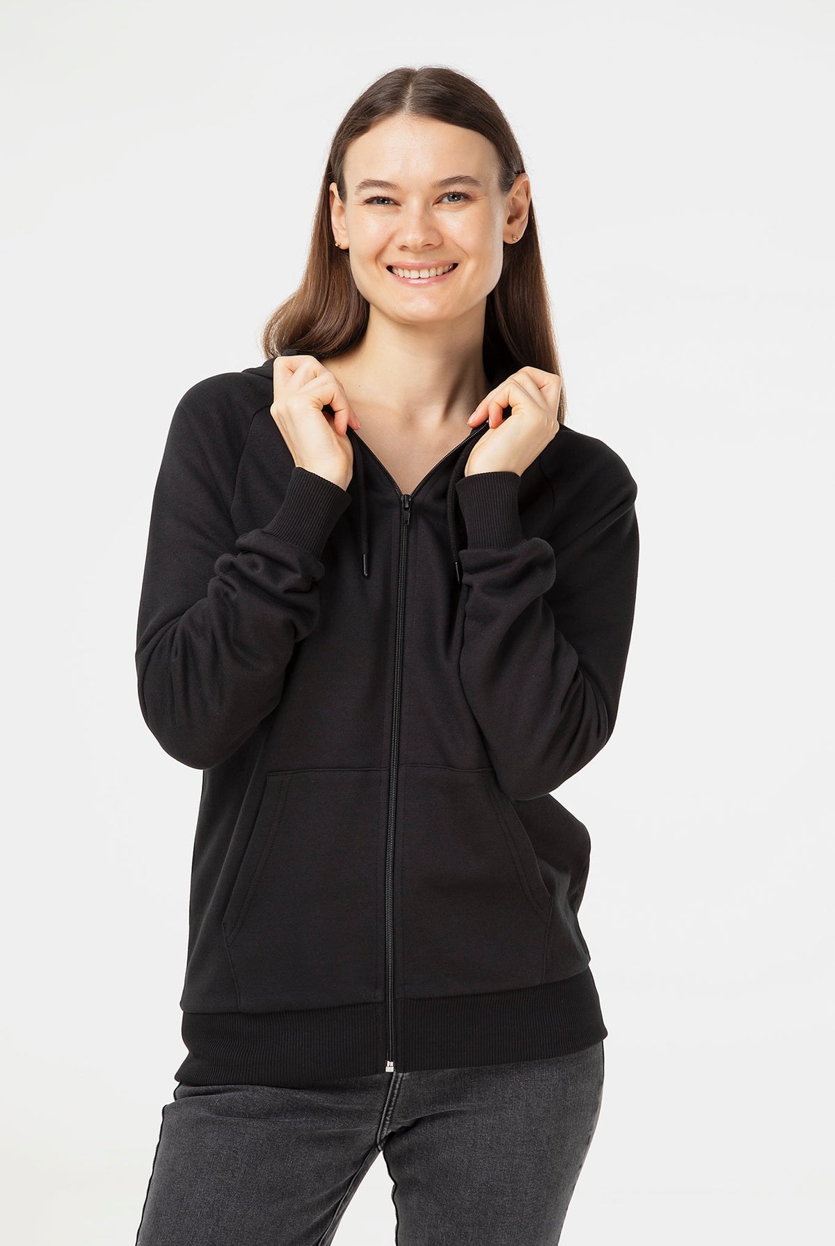 Bio-Baumwoll Kapuzenjacke Unisex - Evermind.eco