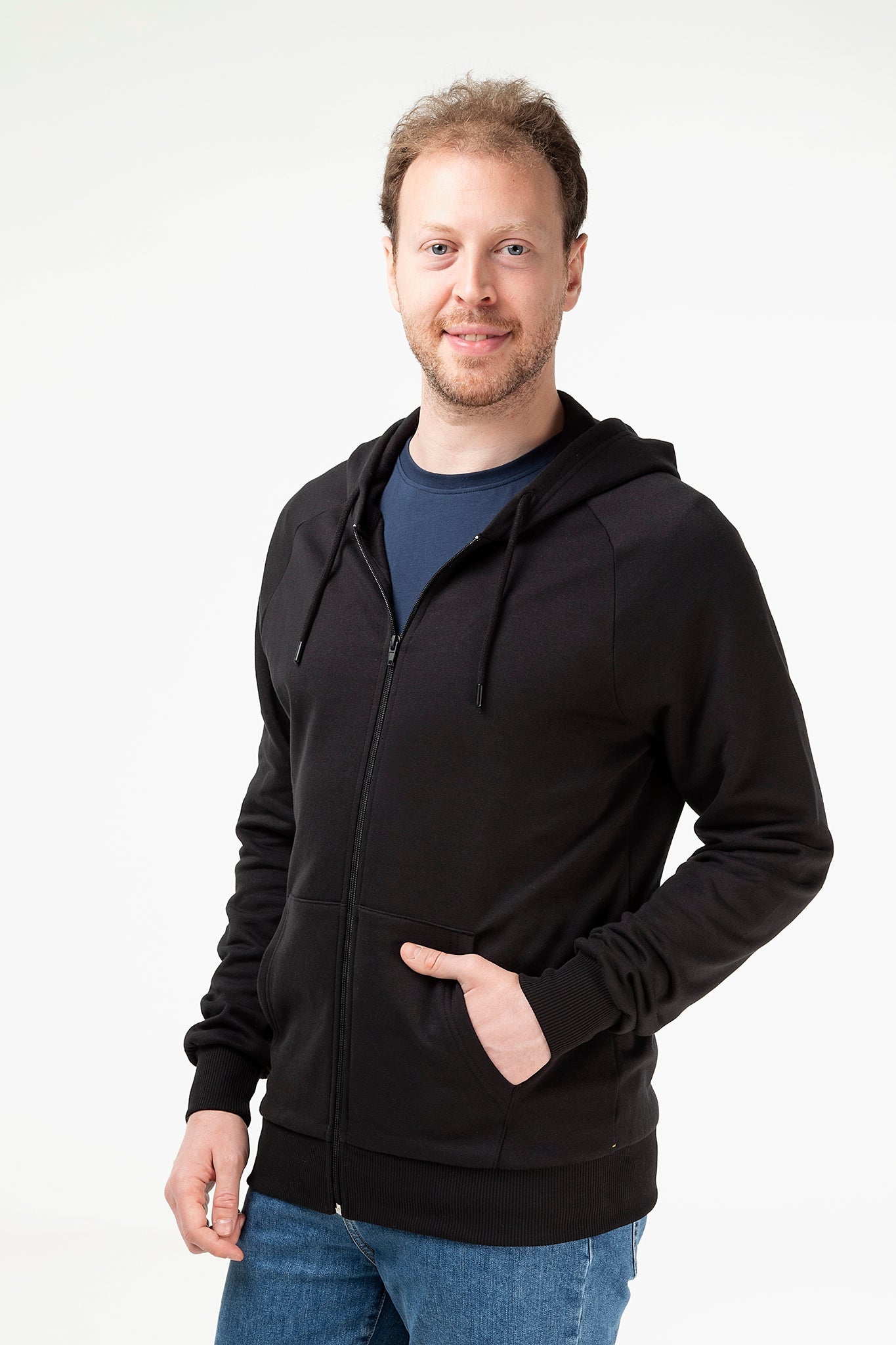 Bio-Baumwoll Kapuzenjacke Unisex - Evermind.eco