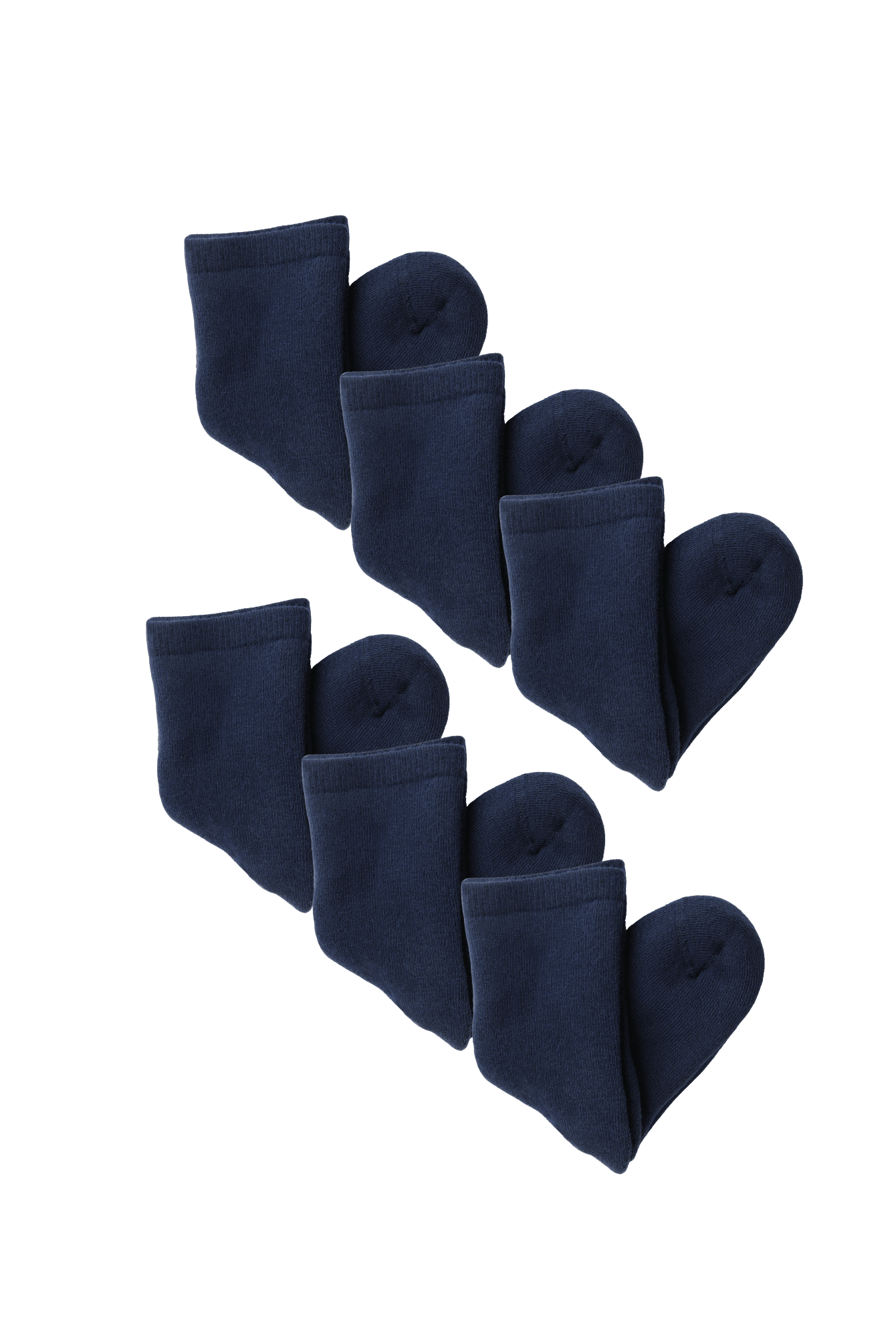 Bio-Baumwoll-Kinder Frotteesocken – 6er Pack - Evermind.eco