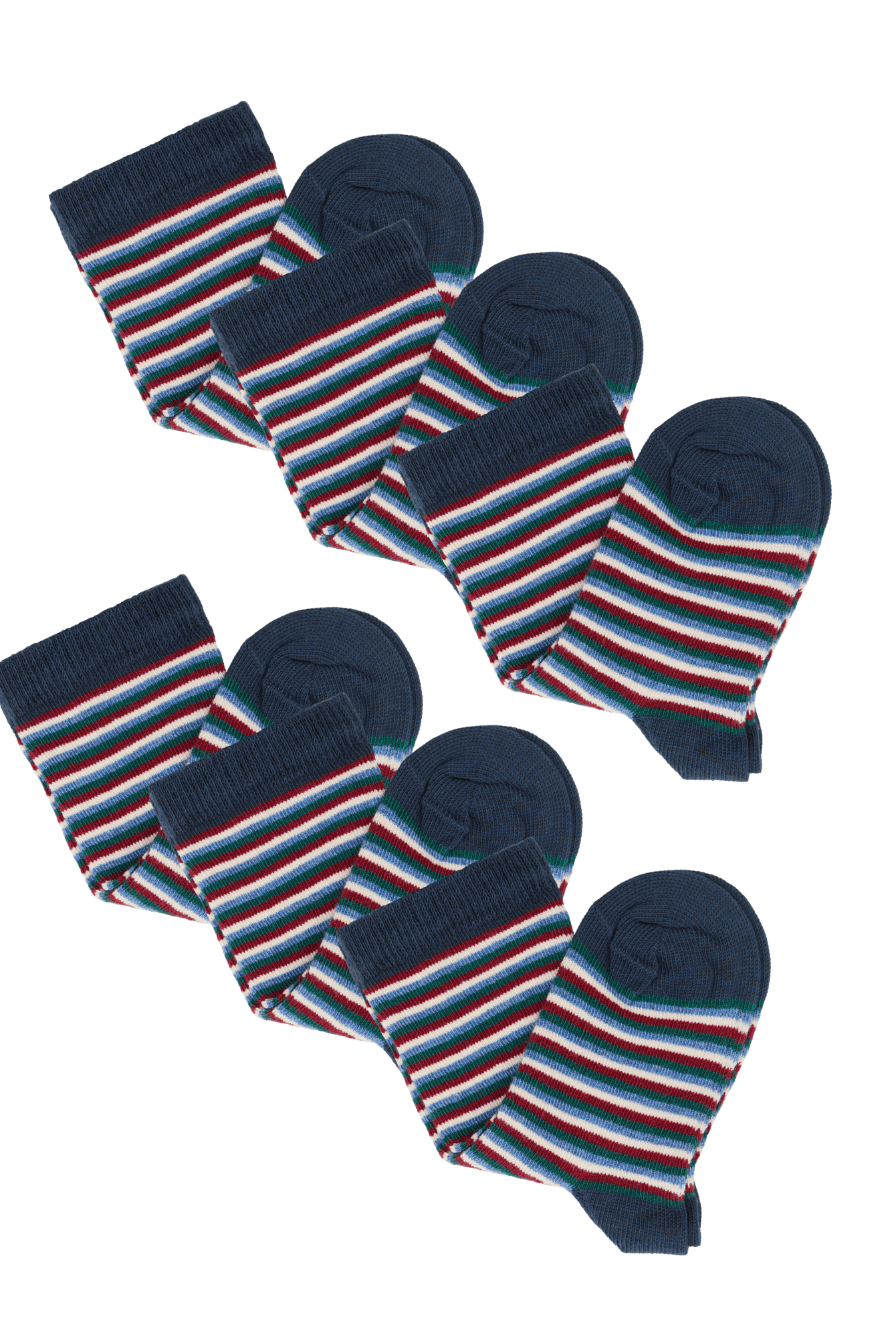 Bio-Baumwoll-Kindersocken – 6er Pack - Evermind.eco