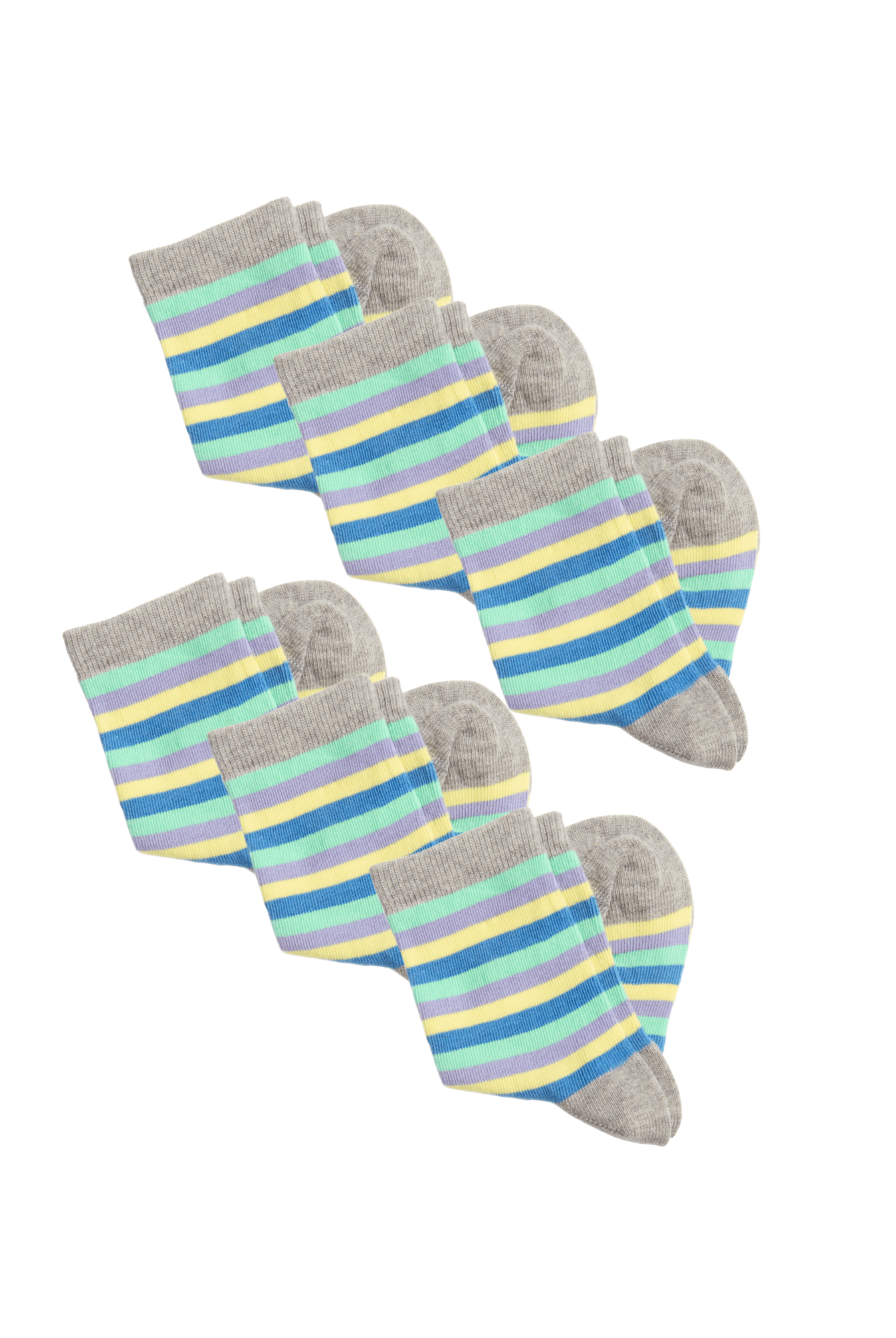 Bio-Baumwoll-Kindersocken – 6er Pack - Evermind.eco