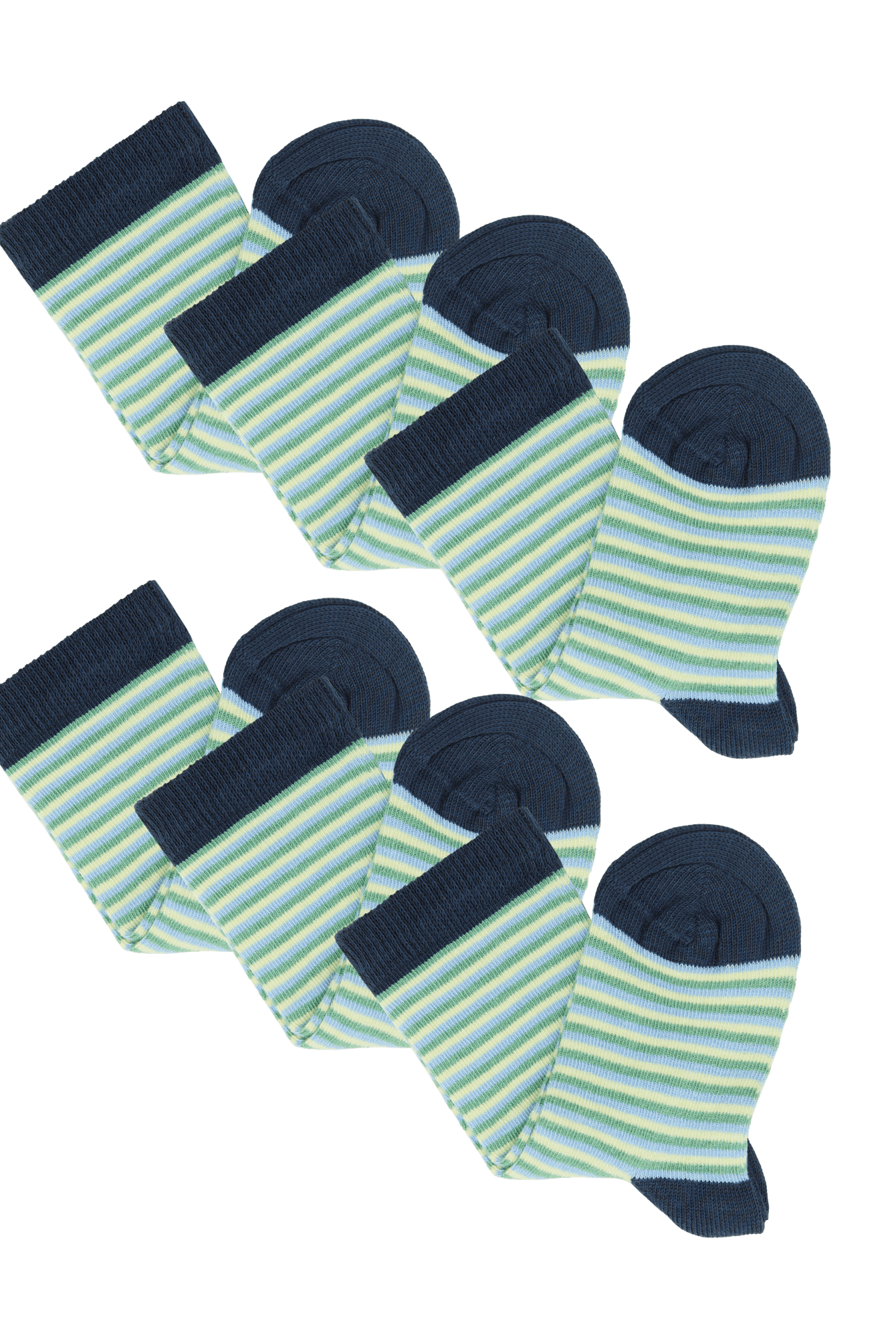 Bio-Baumwoll-Kindersocken – 6er Pack - Evermind.eco