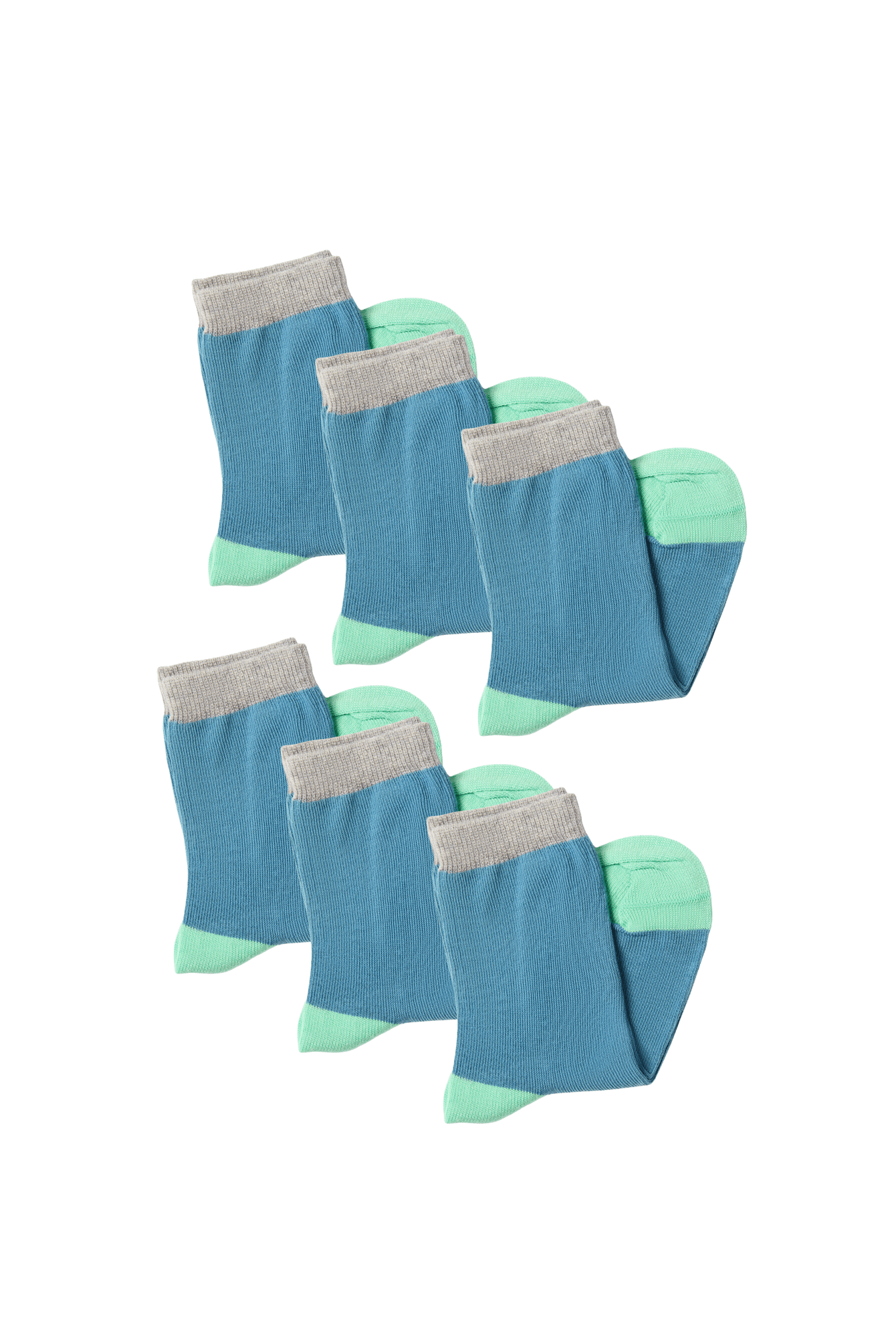Bio-Baumwoll-Kindersocken – 6er Pack - Evermind.eco