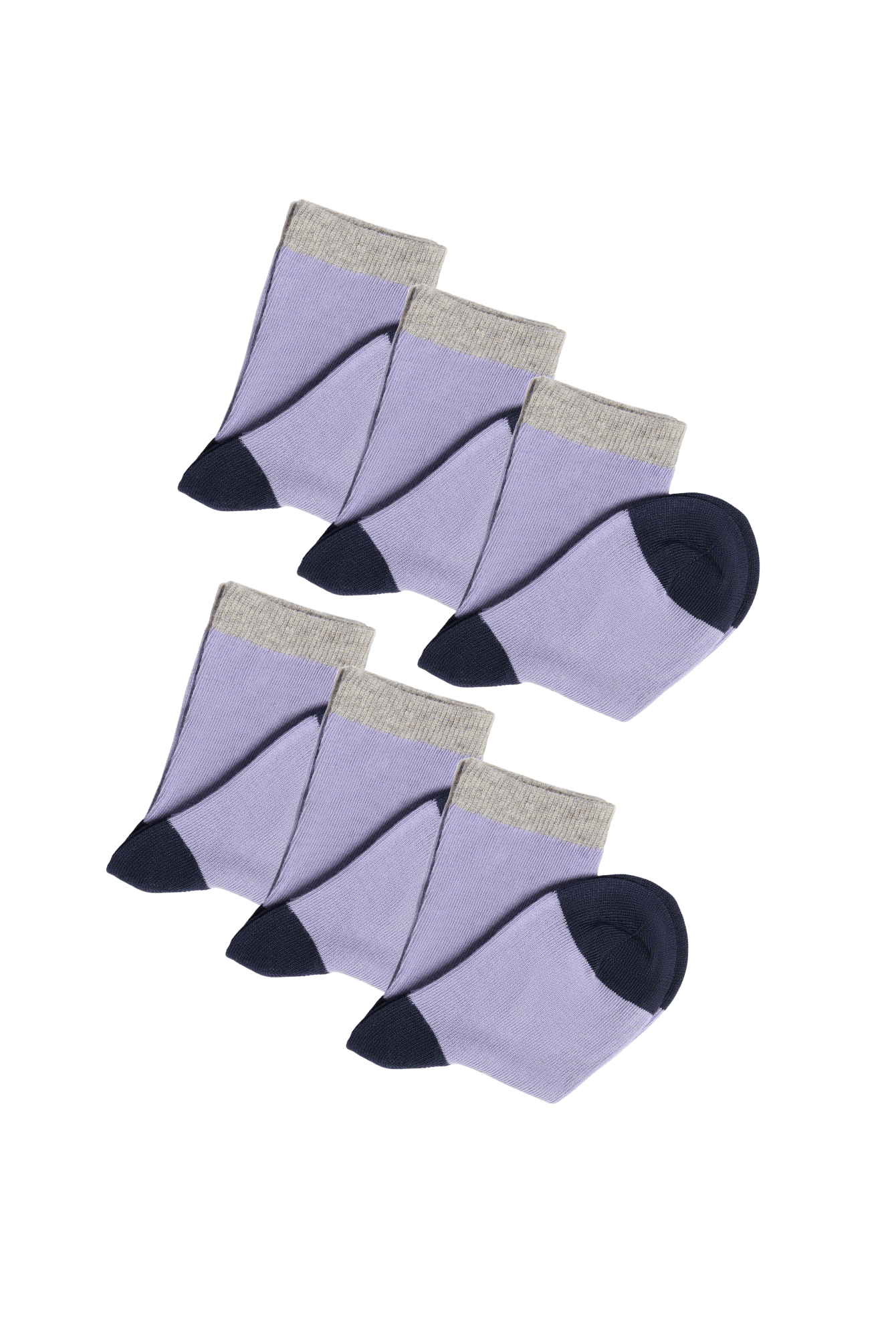 Bio-Baumwoll-Kindersocken – 6er Pack - Evermind.eco