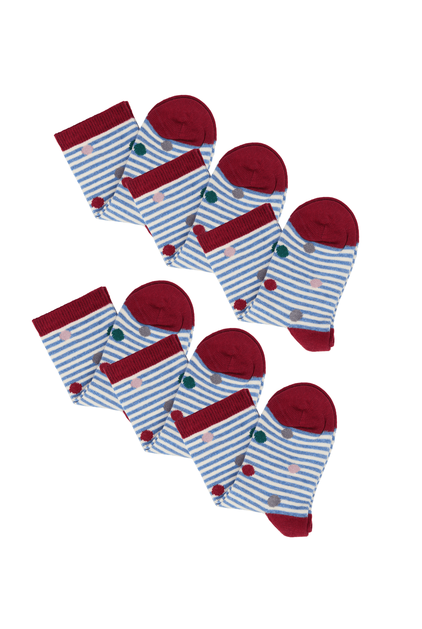 Bio-Baumwoll-Kindersocken – 6er Pack - Evermind.eco