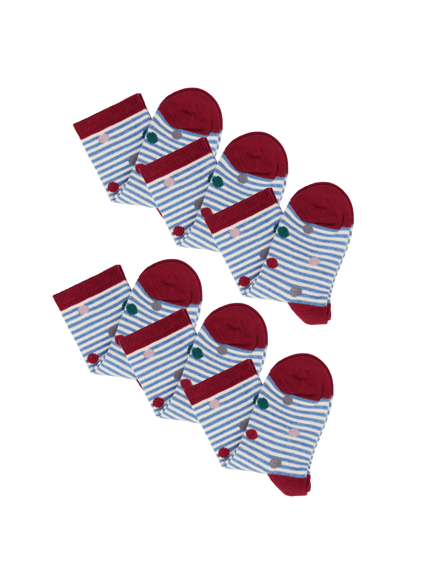 Bio-Baumwoll-Kindersocken – 6er Pack - Evermind.eco