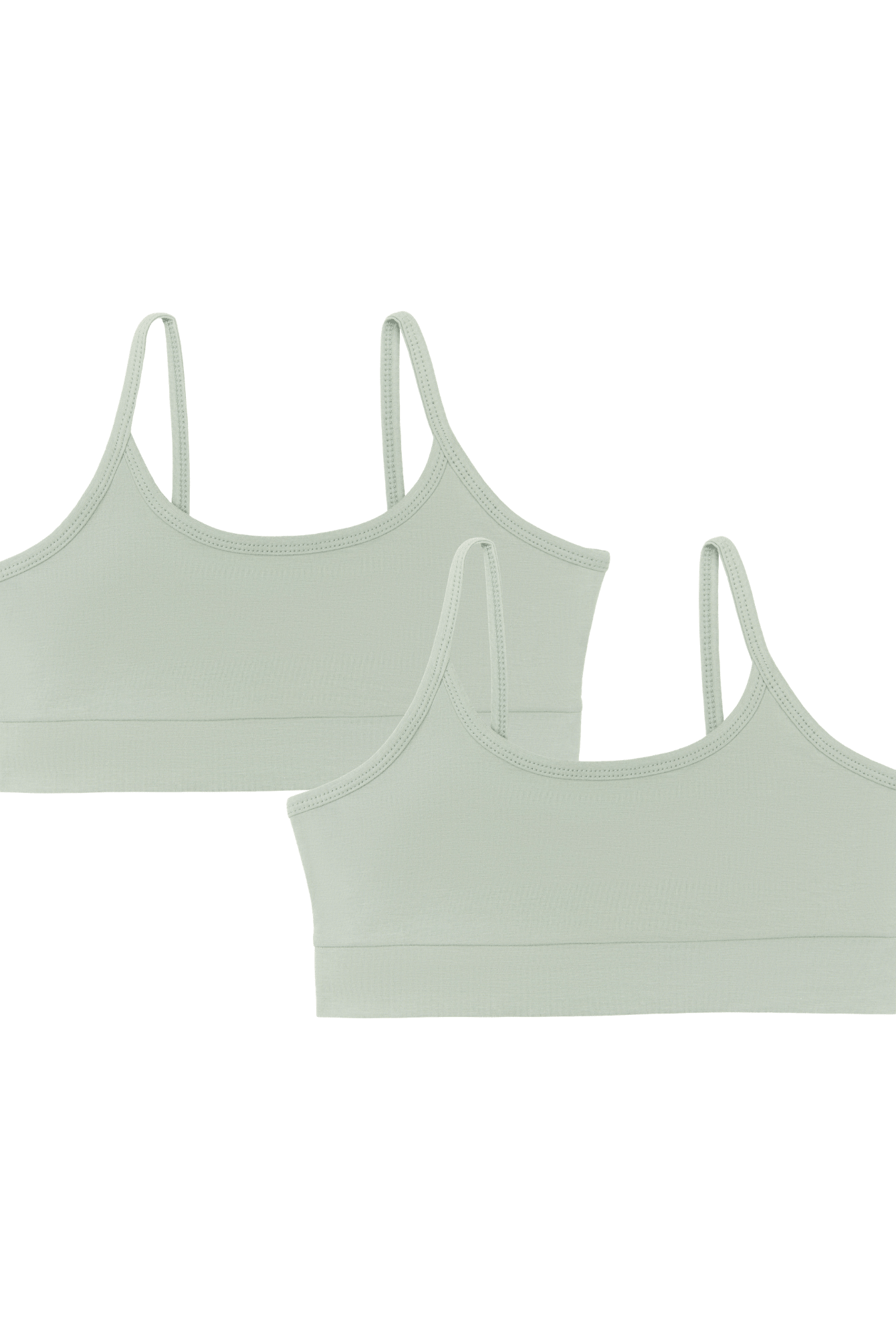 Bio-Baumwoll-Mädchen Bustier-2er Pack - Evermind.eco