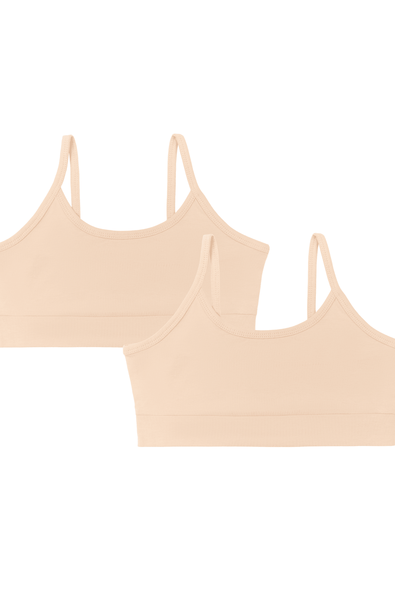 Bio-Baumwoll-Mädchen Bustier-2er Pack - Evermind.eco