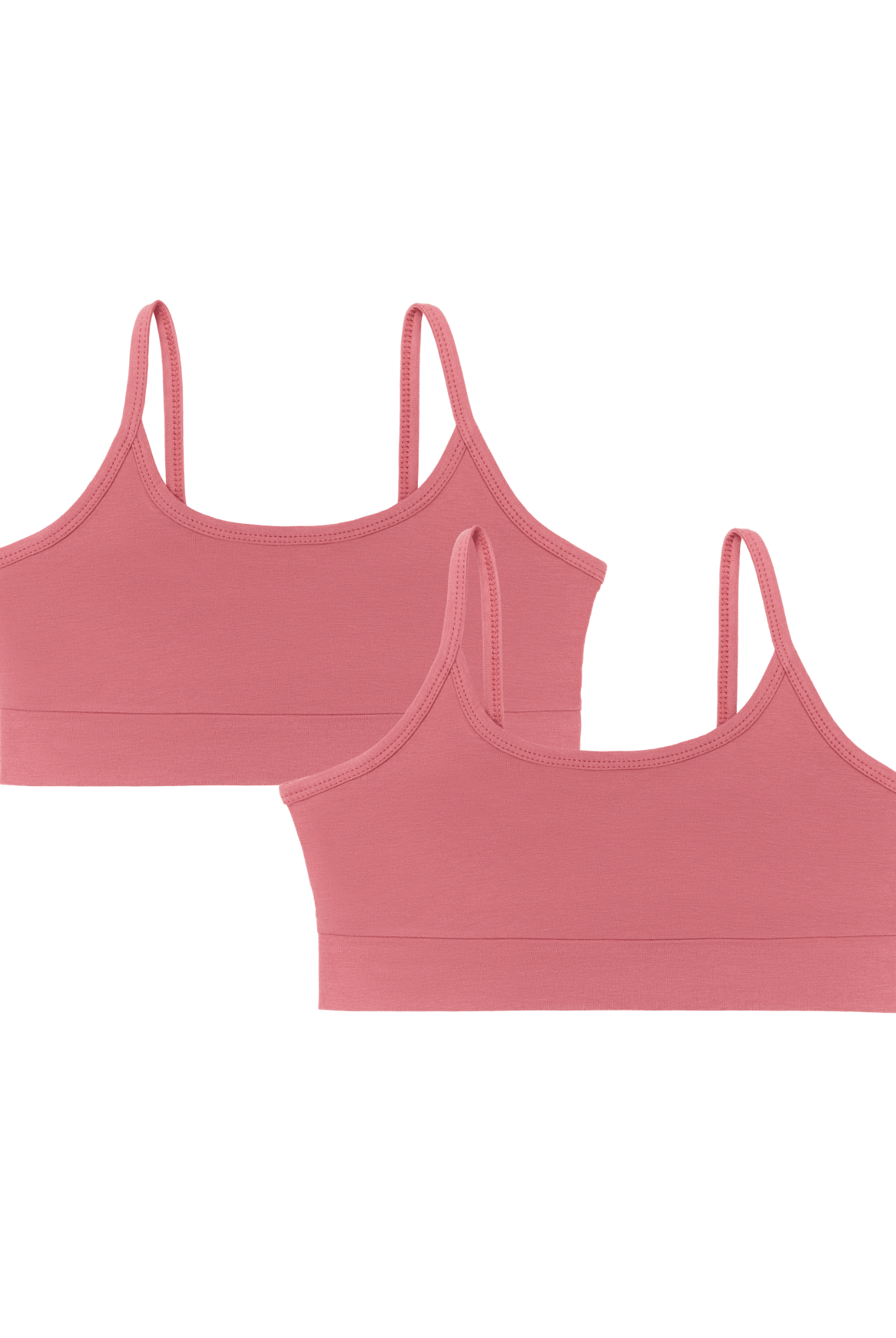 Bio-Baumwoll-Mädchen Bustier-2er Pack - Evermind.eco