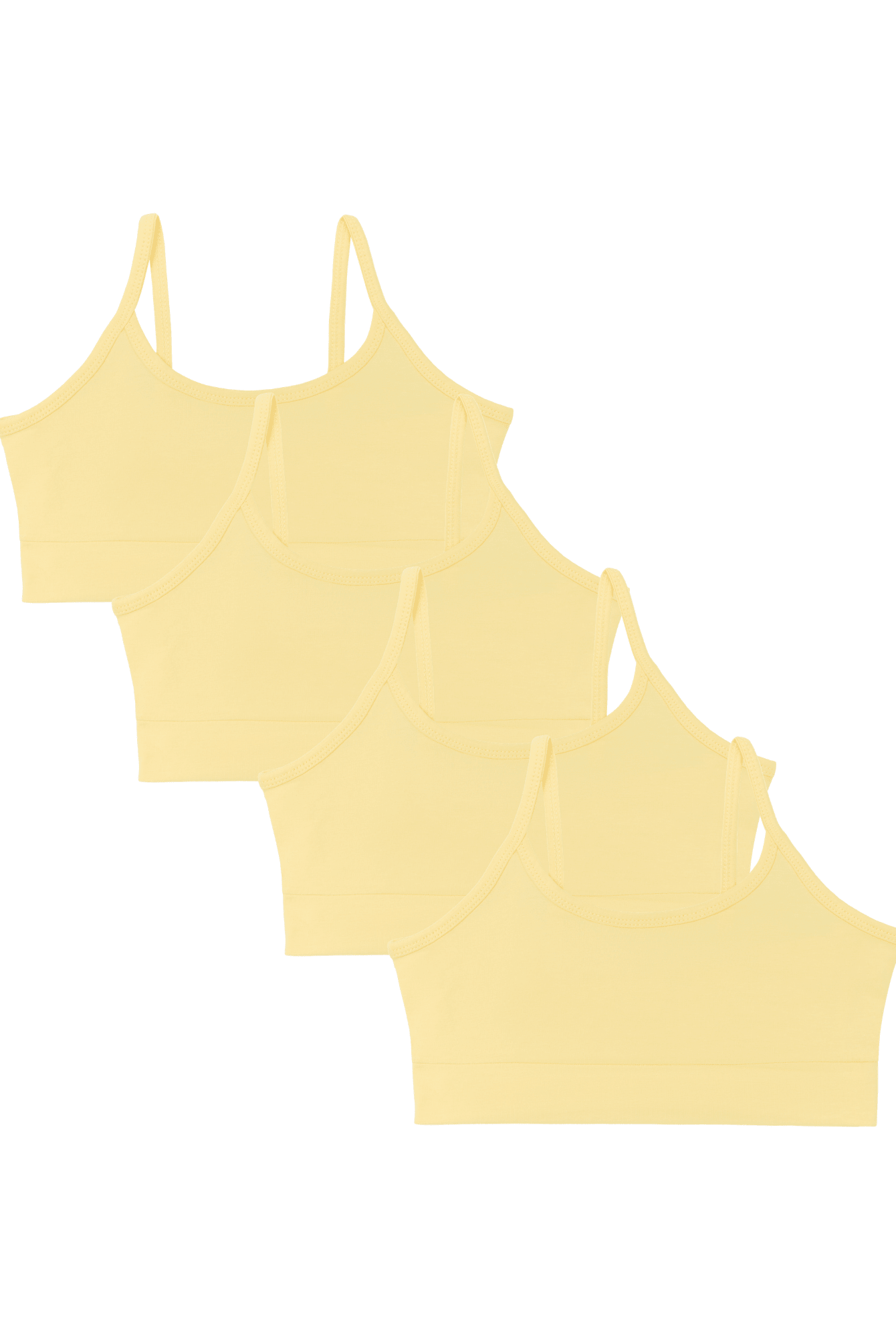Bio-Baumwoll-Mädchen Bustier-4er Pack - Evermind.eco