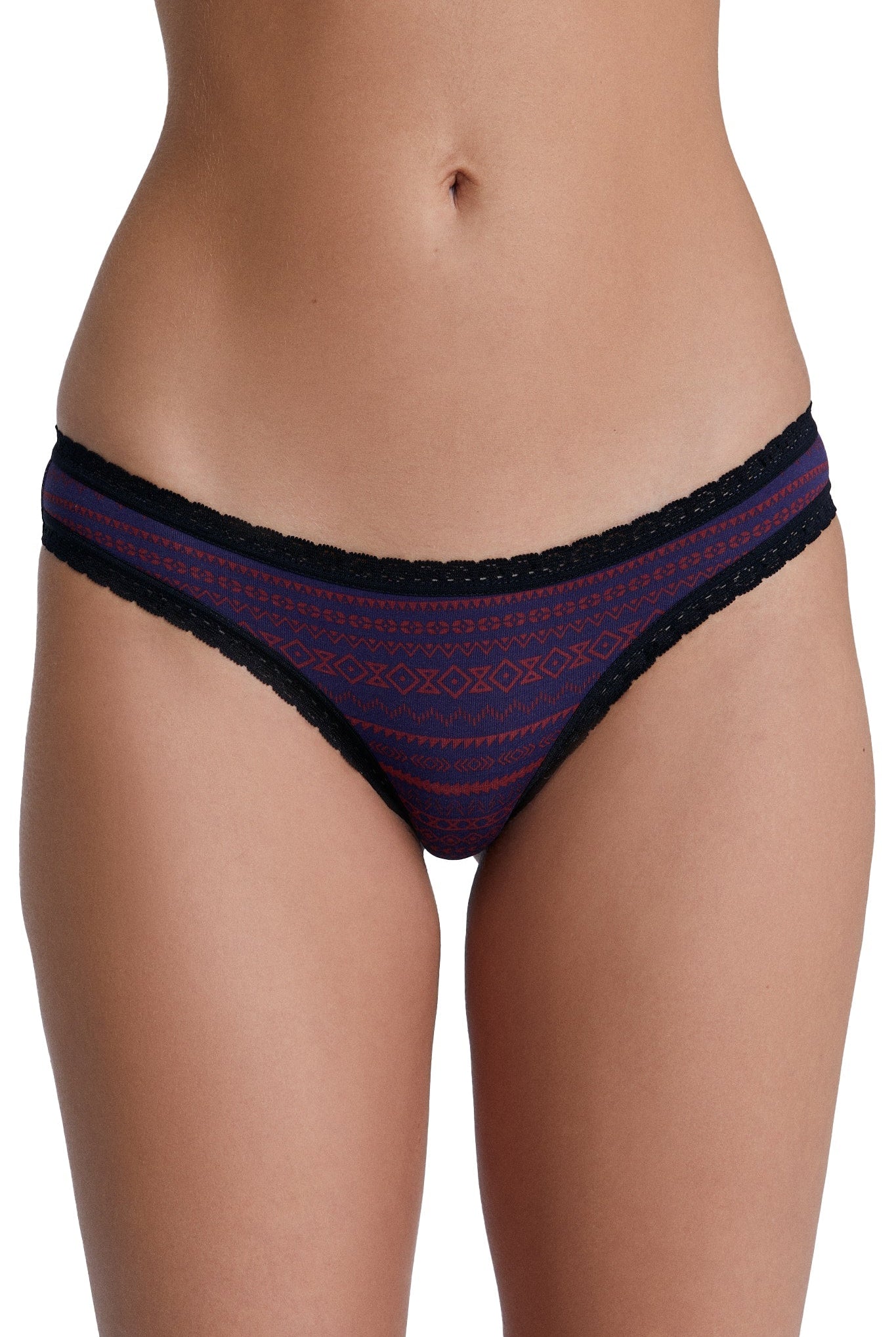 Bio-Baumwoll-Slip mit Spitze – 2er Pack - Evermind.eco