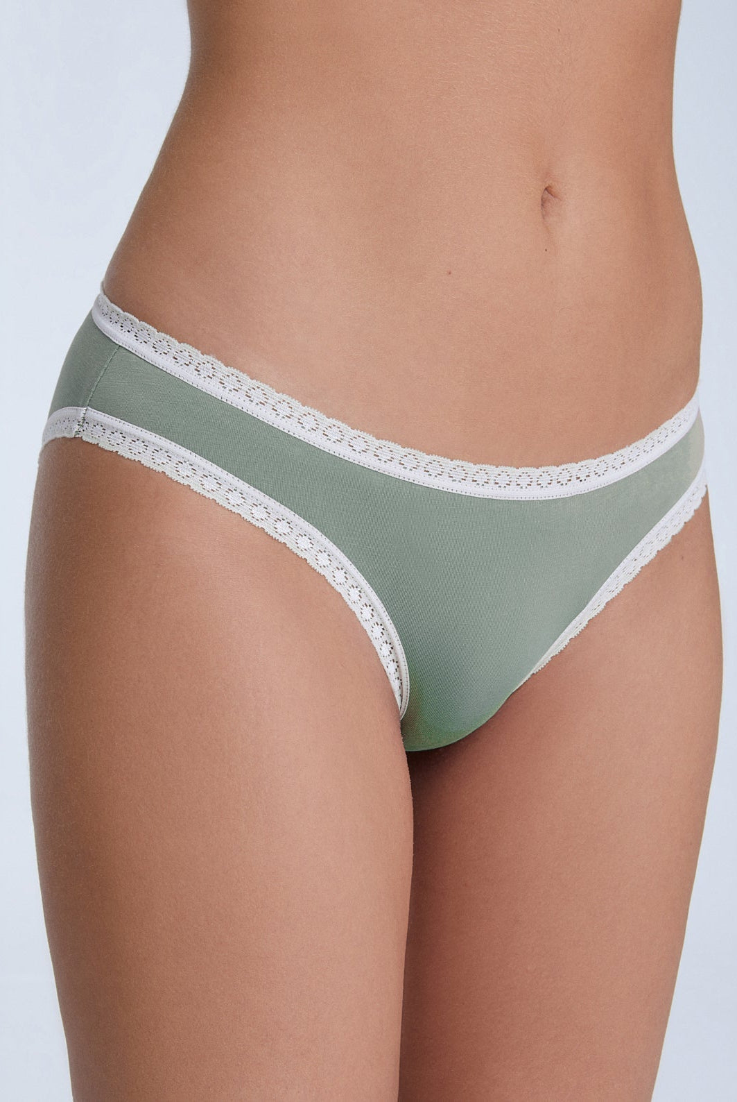 Bio-Baumwoll-Slip mit Spitze – 2er Pack - Evermind.eco