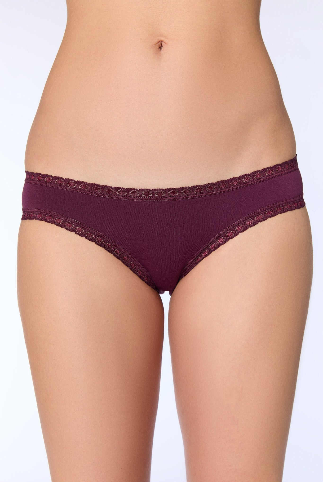 Bio-Baumwoll-Slip mit Spitze – 2er Pack - Evermind.eco