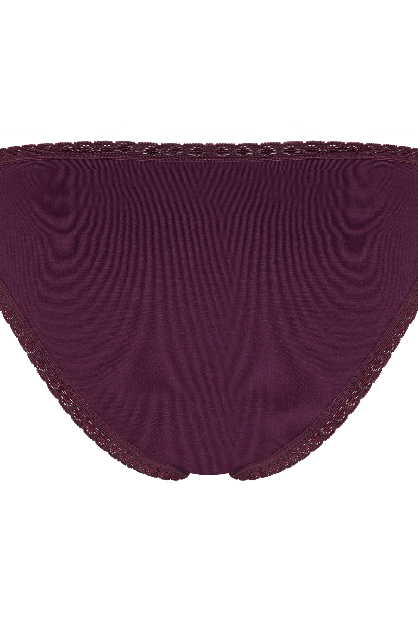 Bio-Baumwoll-Slip mit Spitze - Evermind.eco