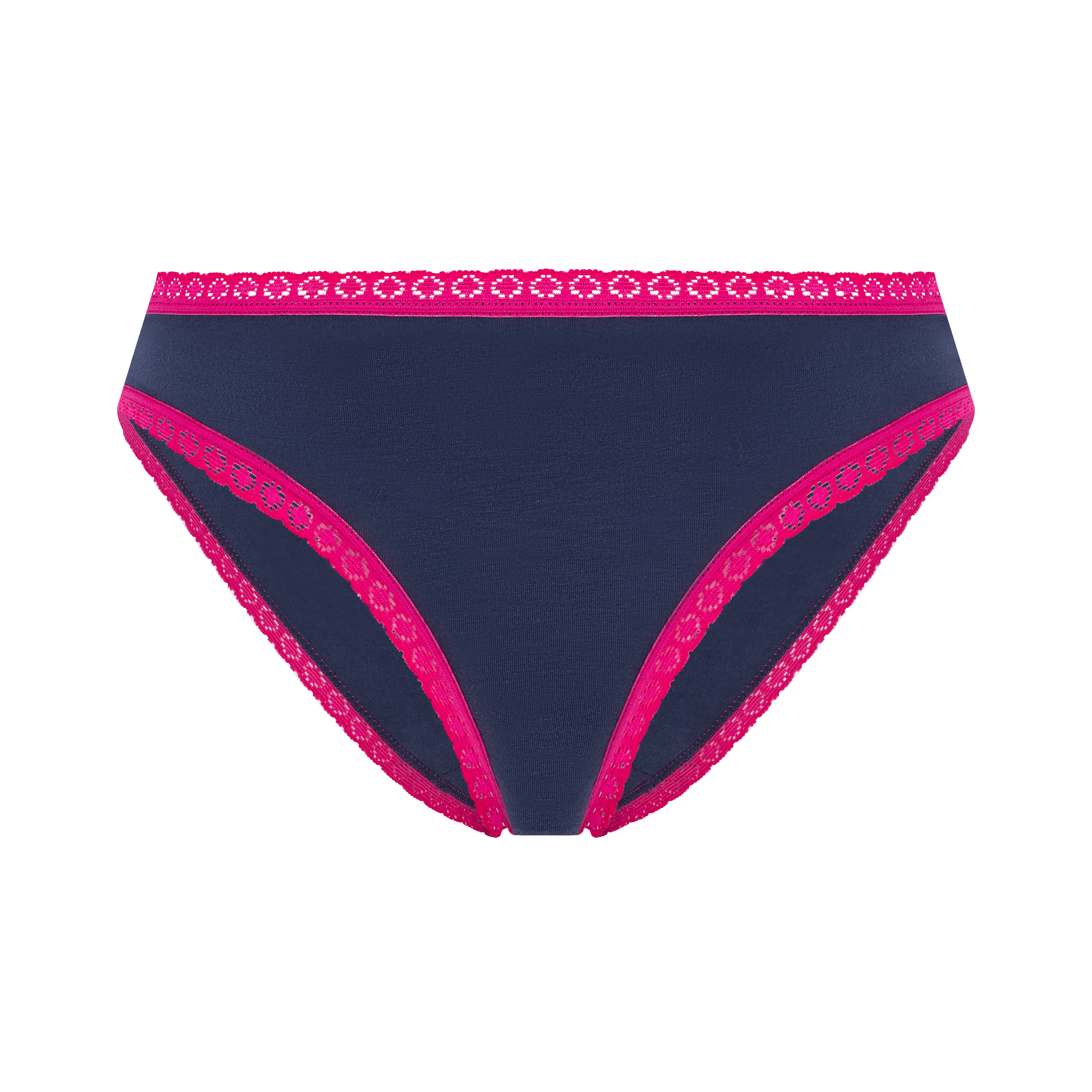Bio-Baumwoll-Slip mit Spitze - Evermind.eco