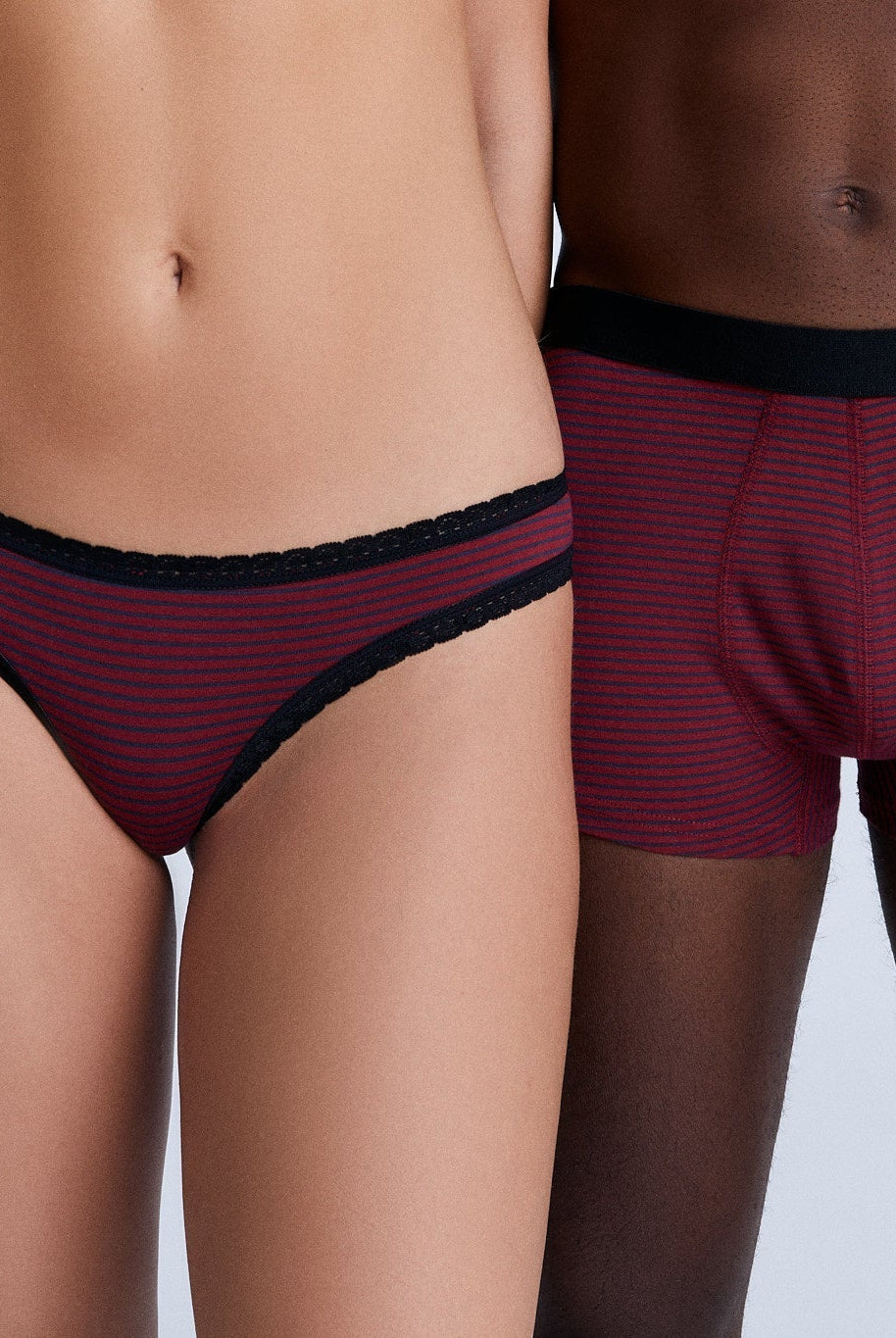 Bio-Baumwoll-Slip mit Spitze - Evermind.eco