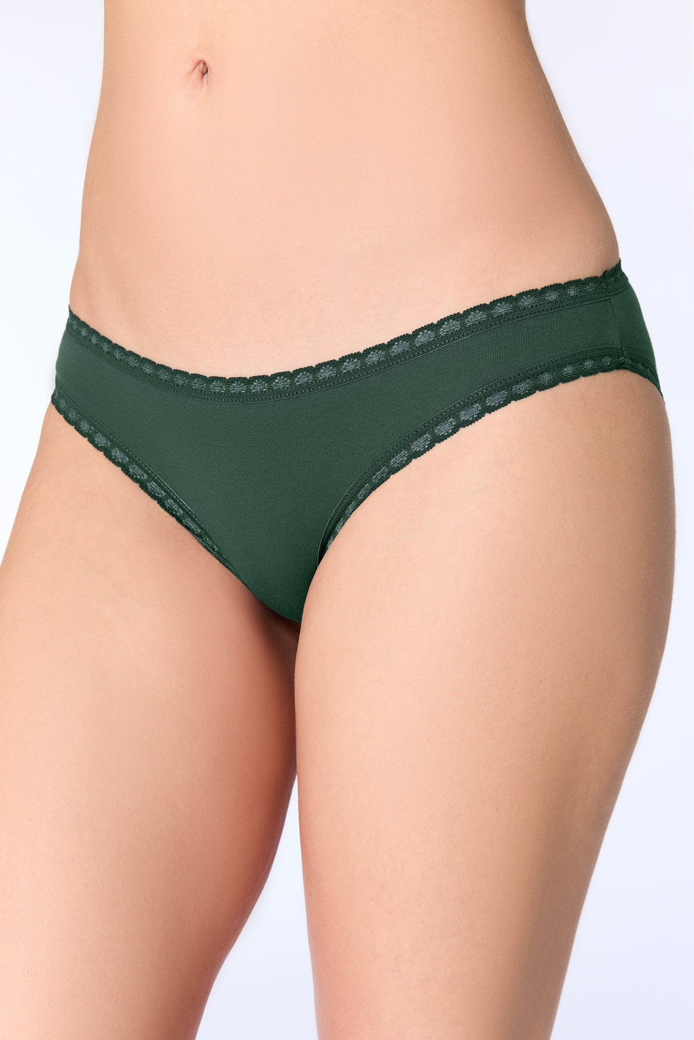 Bio-Baumwoll-Slip mit Spitze – 3er Pack - Evermind.eco