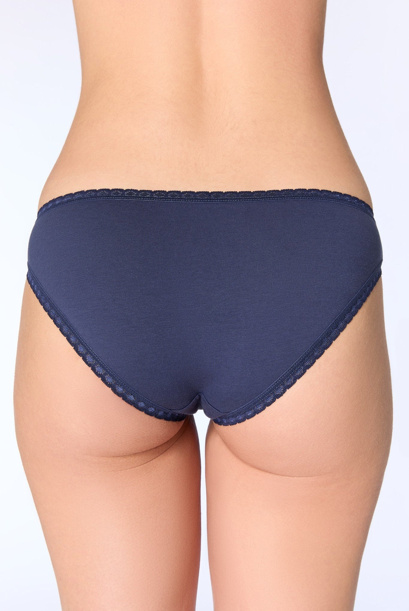 Bio-Baumwoll-Slip mit Spitze – 3er Pack - Evermind.eco