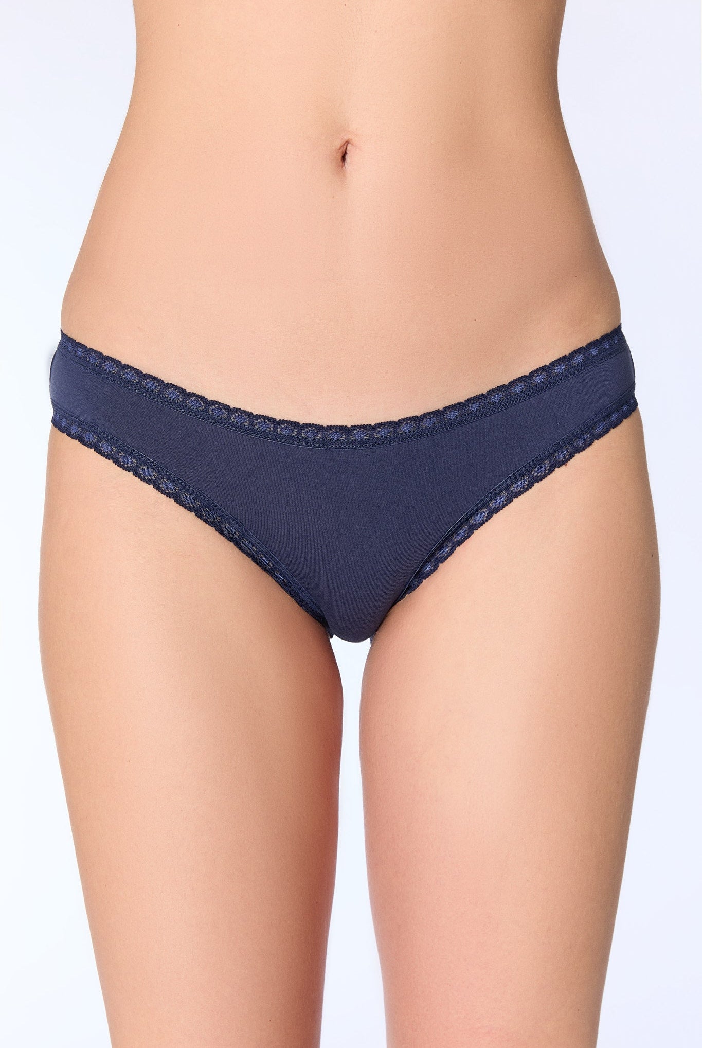 Bio-Baumwoll-Slip mit Spitze - Evermind.eco