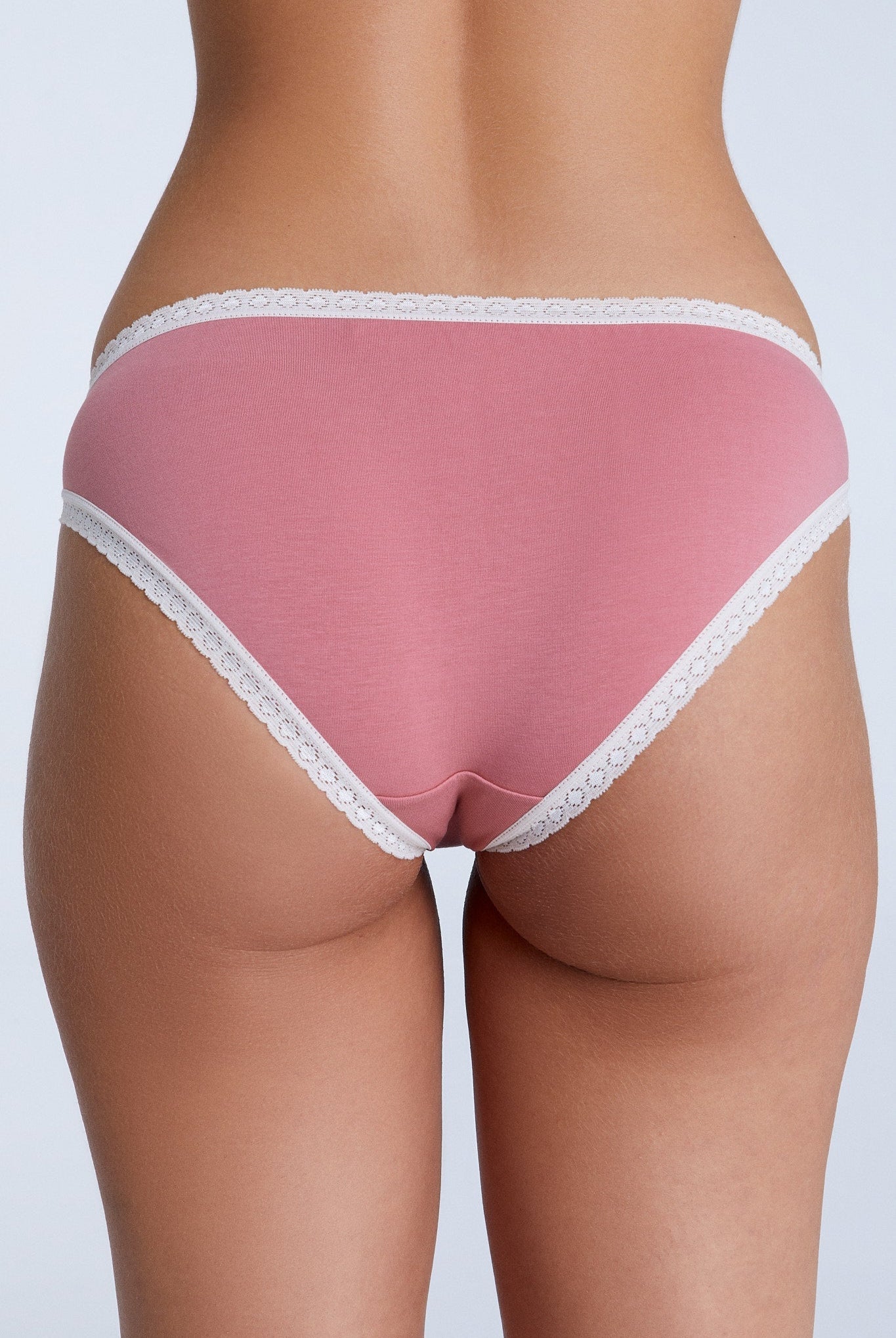 Bio-Baumwoll-Slip mit Spitze - Evermind.eco