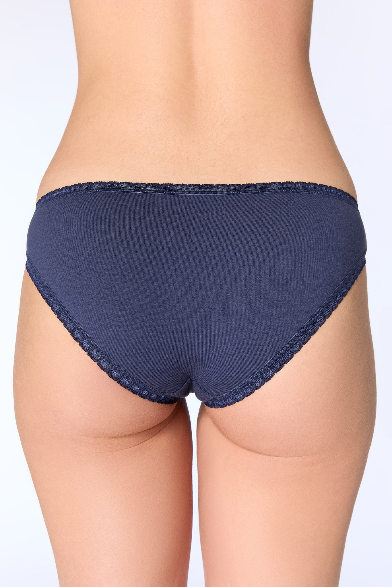 Bio-Baumwoll-Slip mit Spitze - Evermind.eco