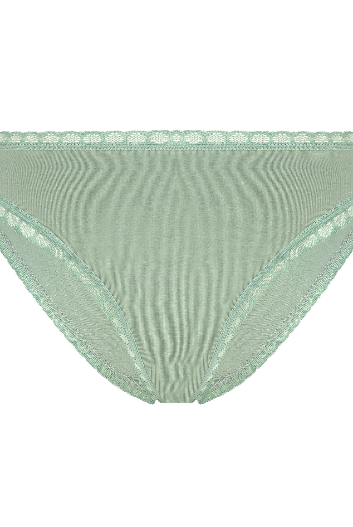 Bio-Baumwoll-Slip mit Spitze - Evermind.eco