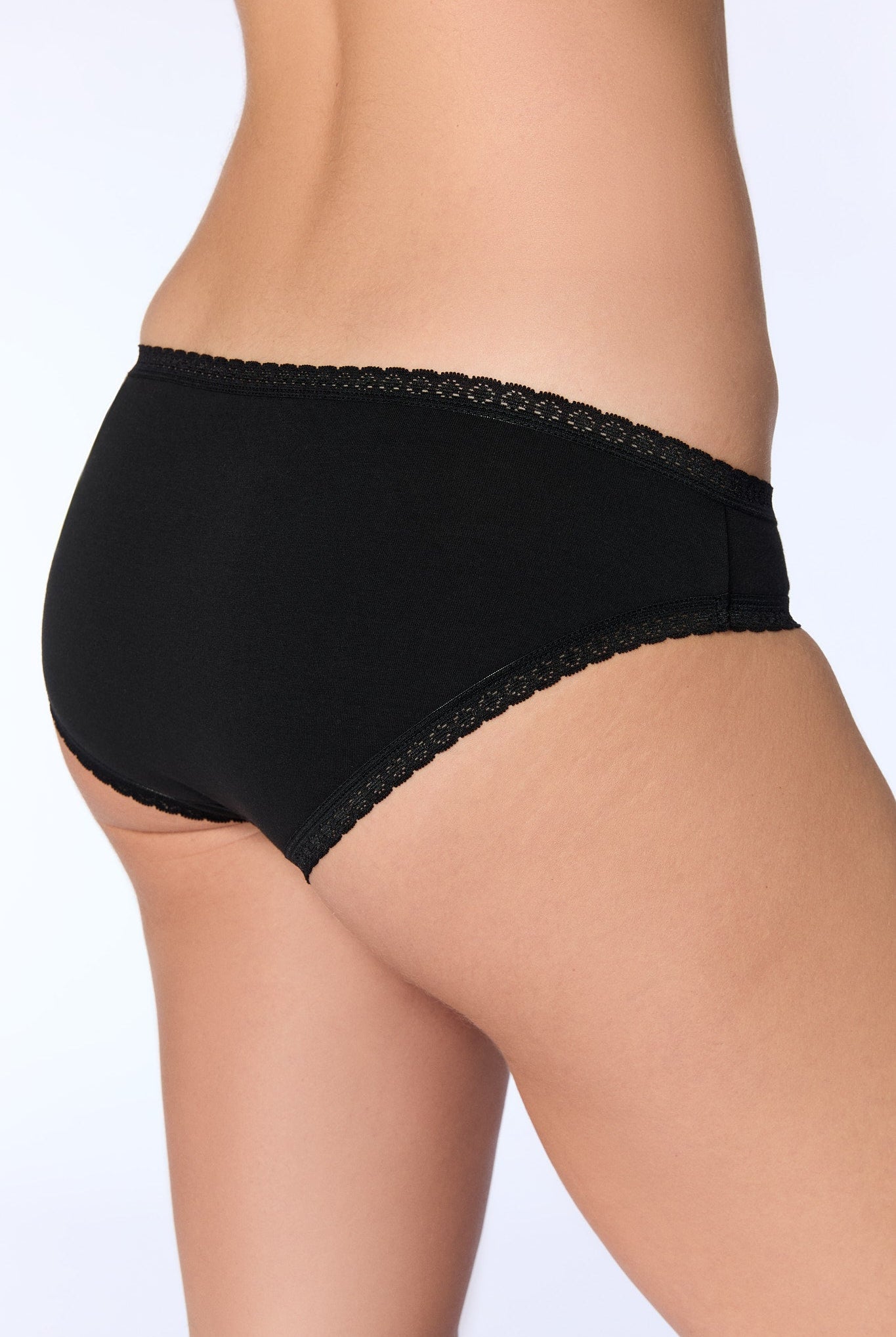 Bio-Baumwoll-Slip mit Spitze - Evermind.eco