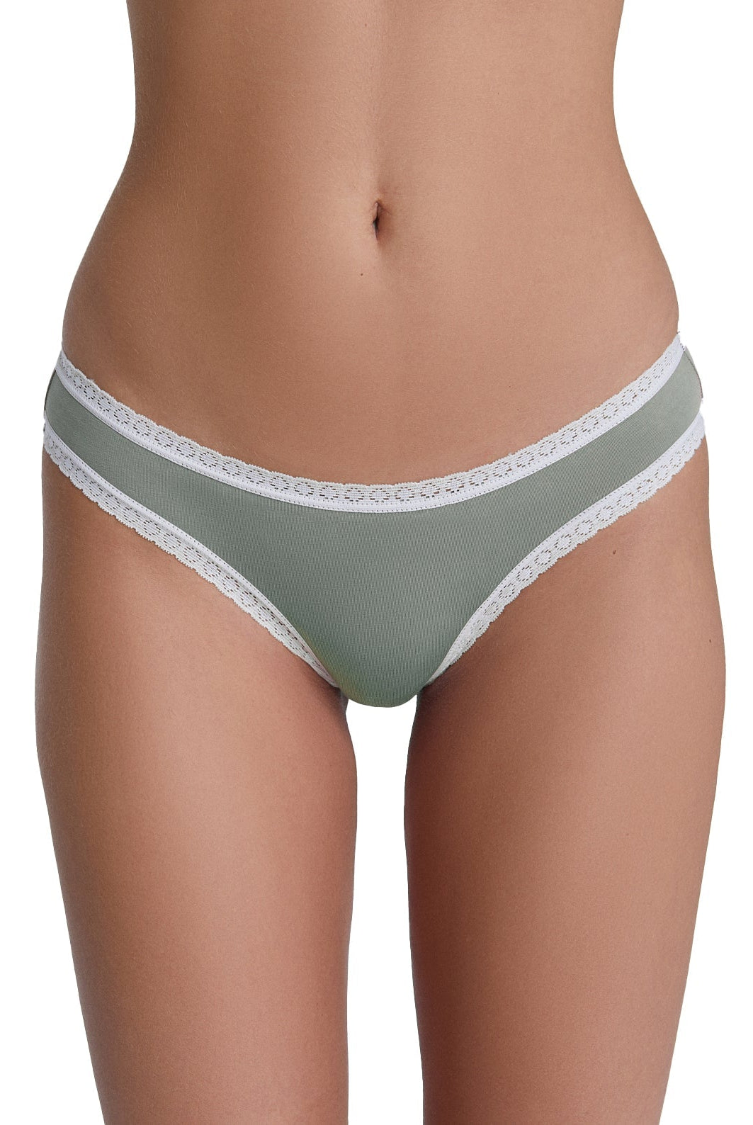 Bio-Baumwoll-Slip mit Spitze – 6er Pack - Evermind.eco