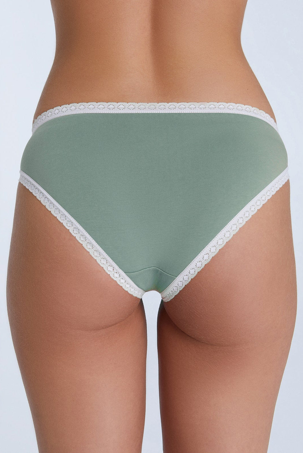Bio-Baumwoll-Slip mit Spitze – 6er Pack - Evermind.eco