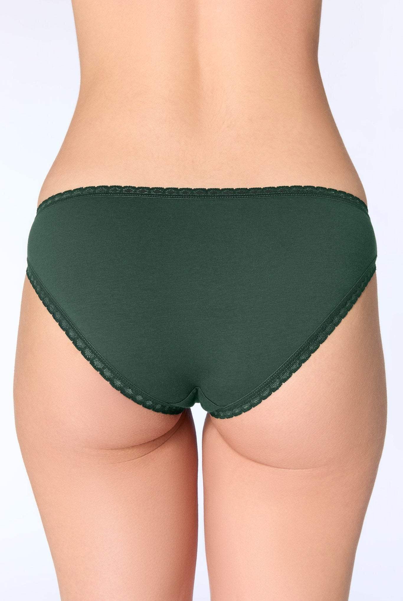 Bio-Baumwoll-Slip mit Spitze - Evermind.eco