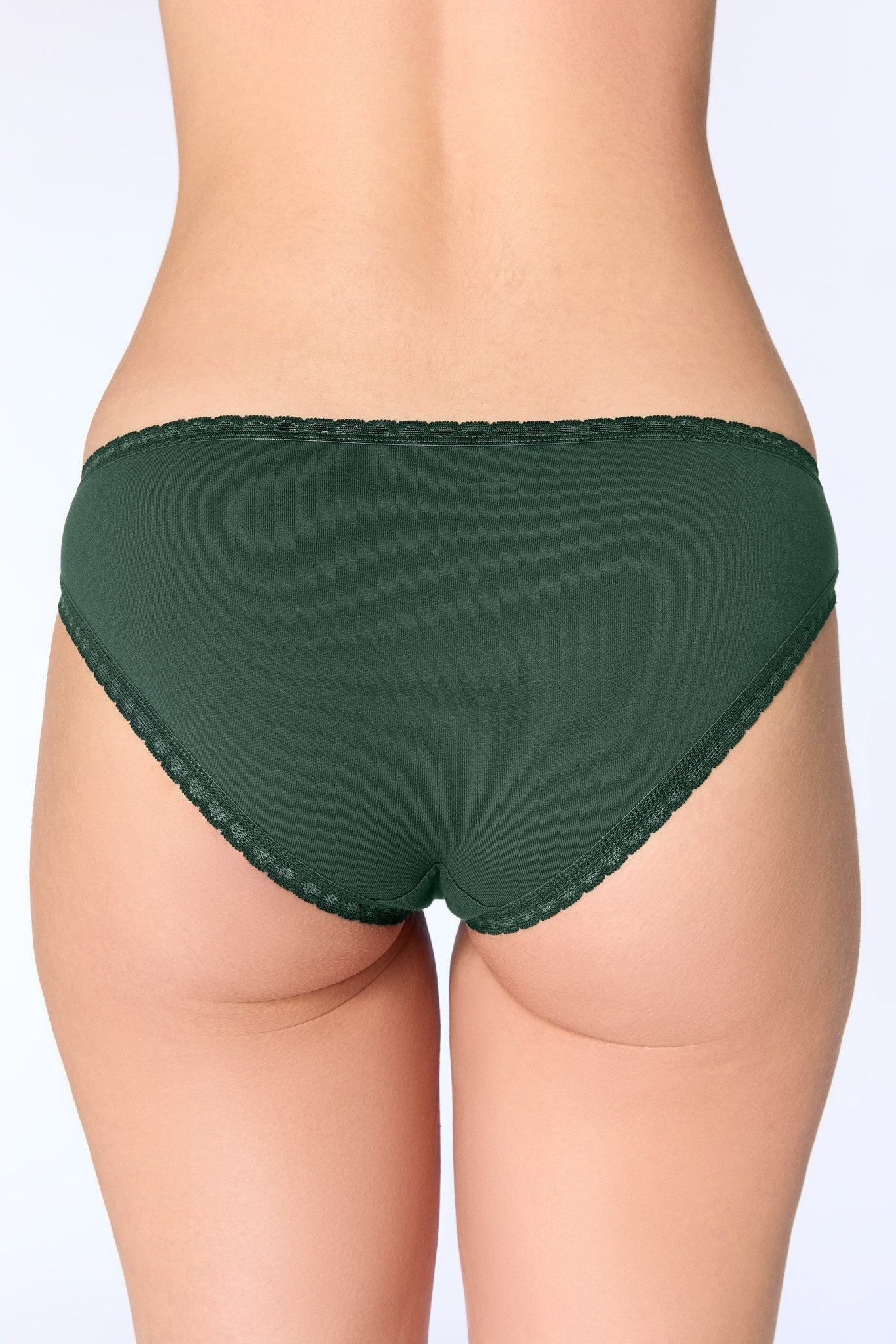 Bio-Baumwoll-Slip mit Spitze - Evermind.eco