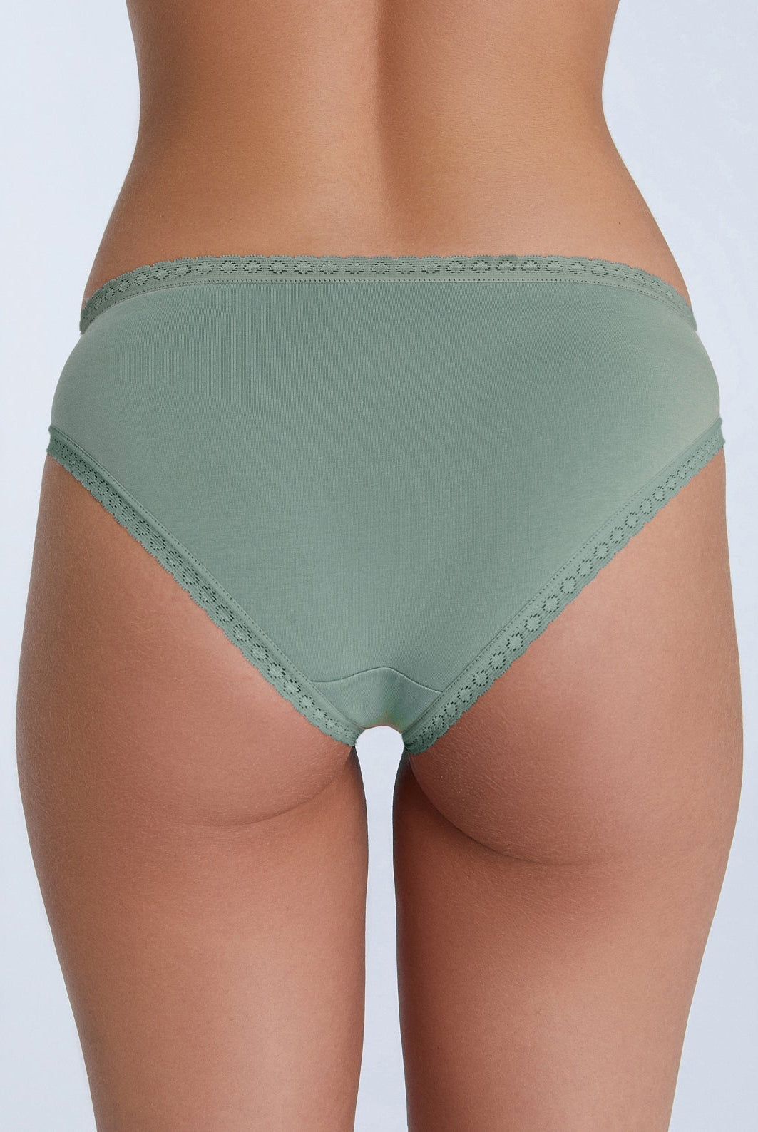 Bio-Baumwoll-Slip mit Spitze - Evermind.eco