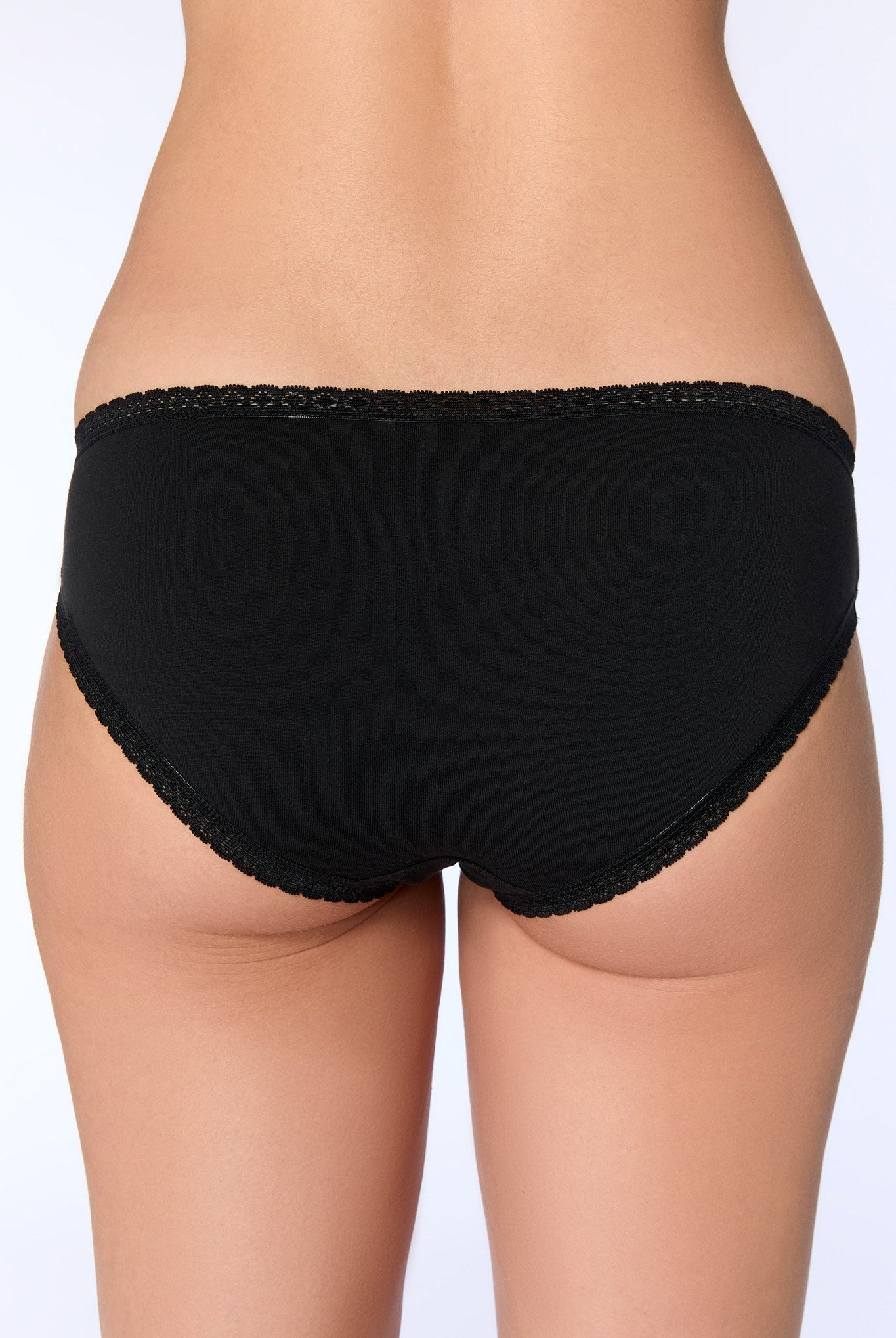 Bio-Baumwoll-Slip mit Spitze - Evermind.eco