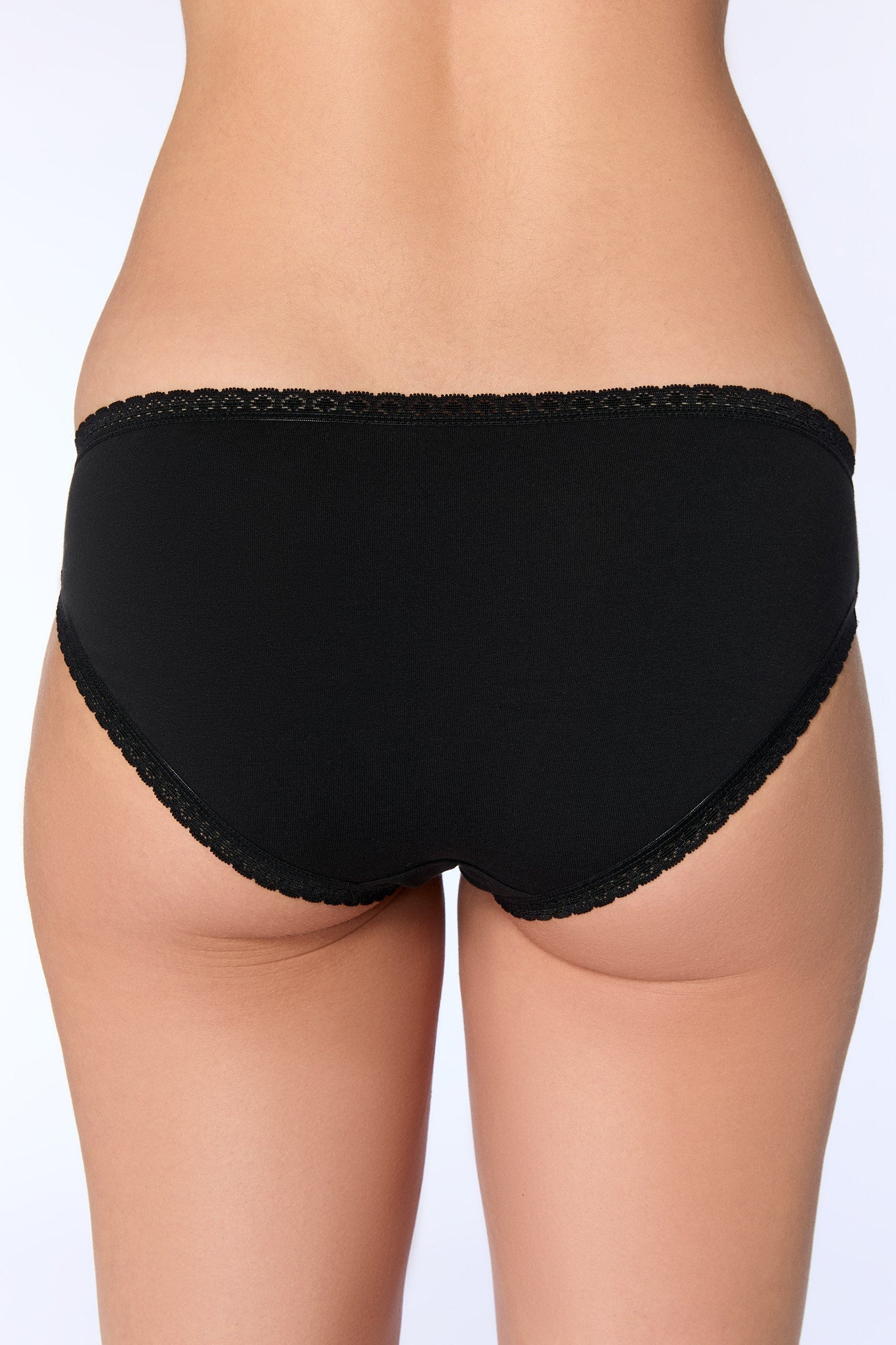 Bio-Baumwoll-Slip mit Spitze - Evermind.eco