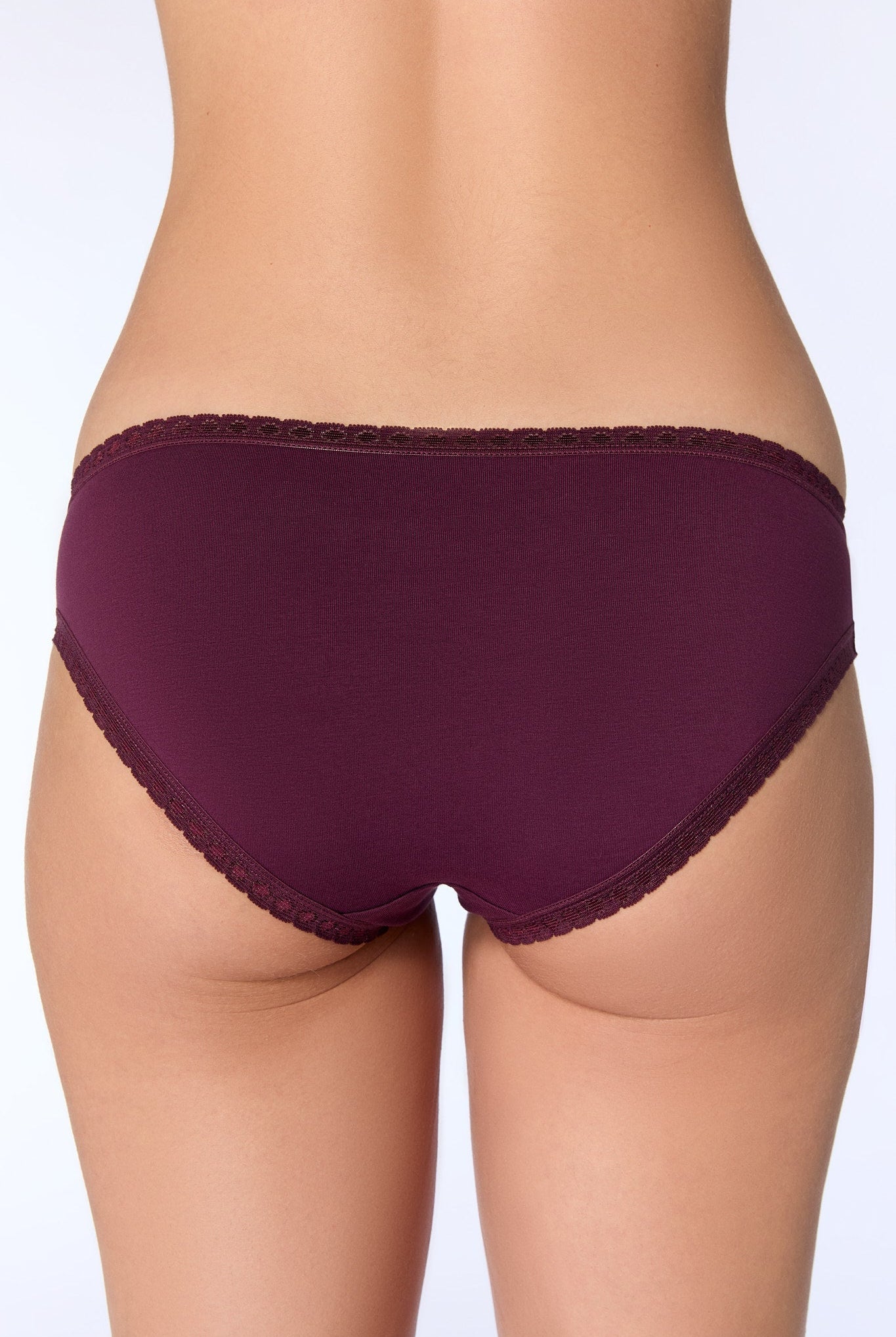 Bio-Baumwoll-Slip mit Spitze - Evermind.eco